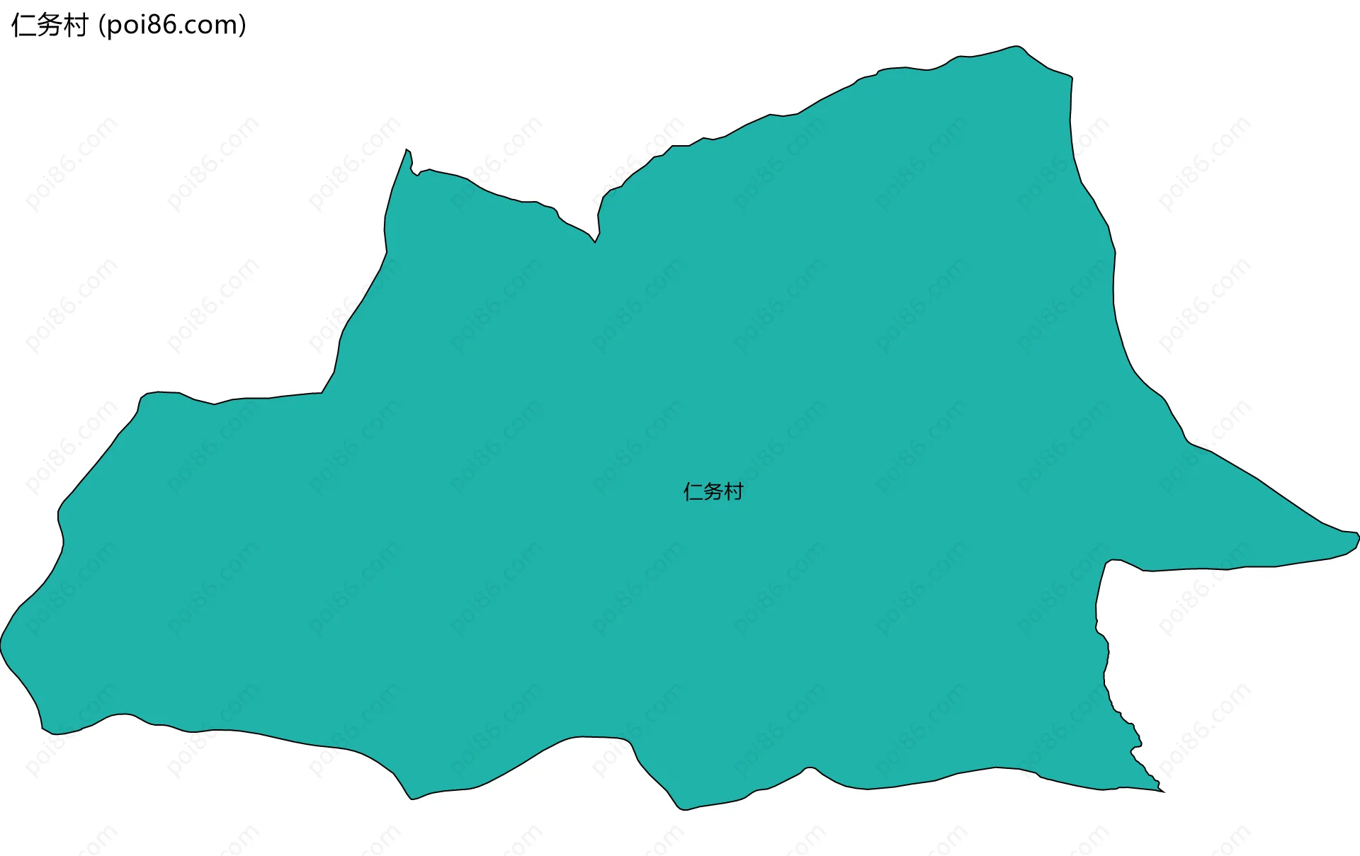仁务村边界地图