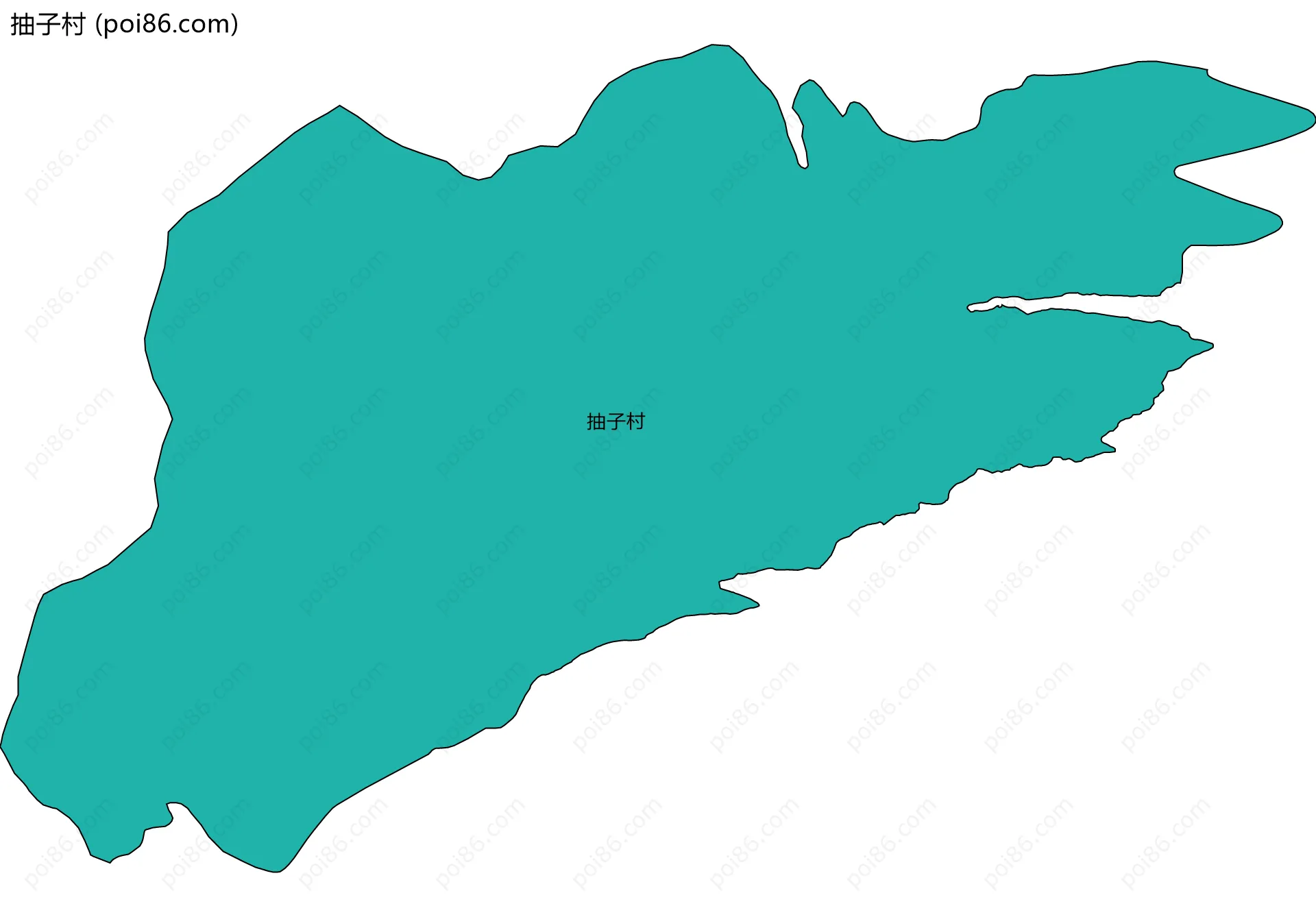 抽子村边界地图