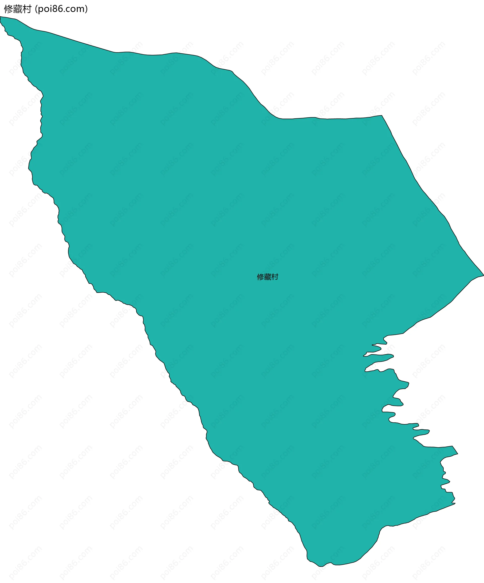修藏村边界地图