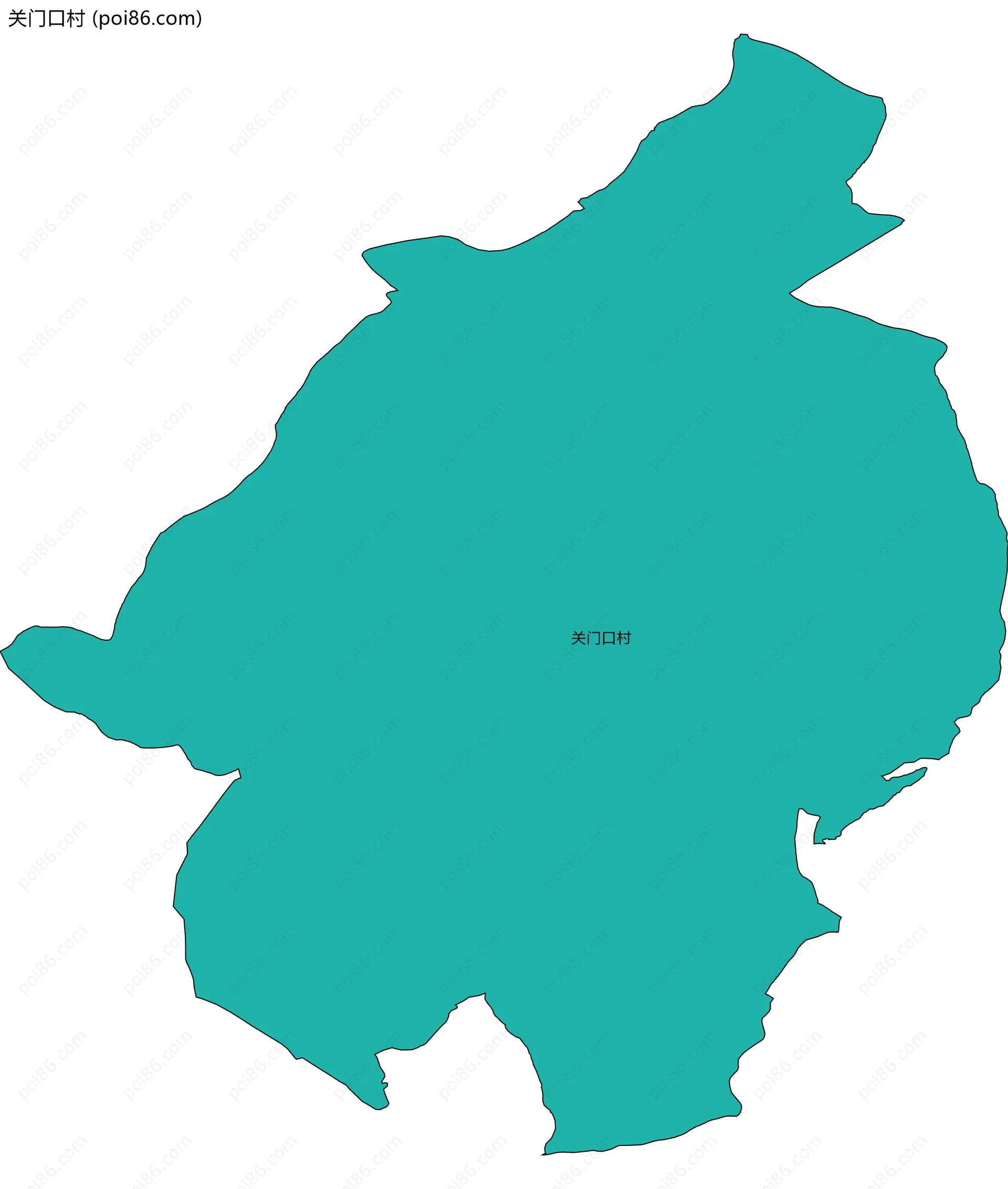 关门口村边界地图