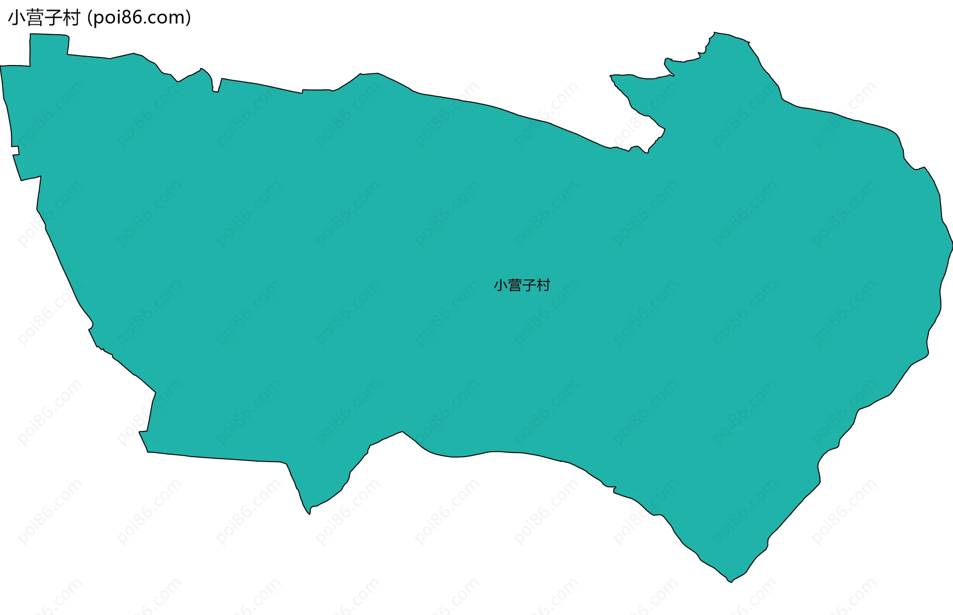 小营子村边界地图