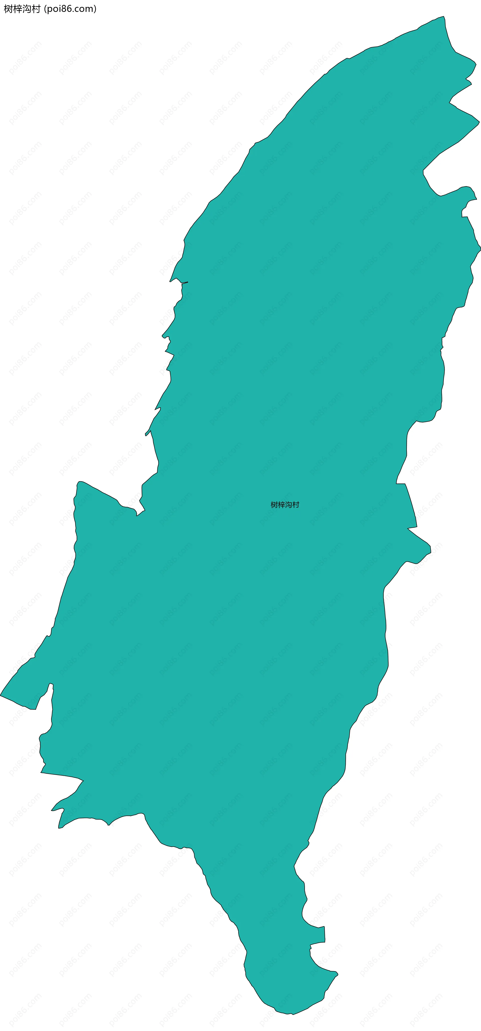 树梓沟村边界地图