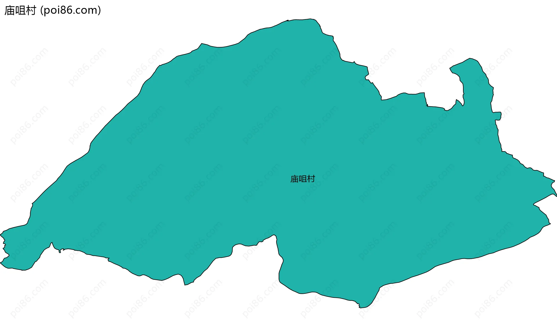 庙咀村边界地图
