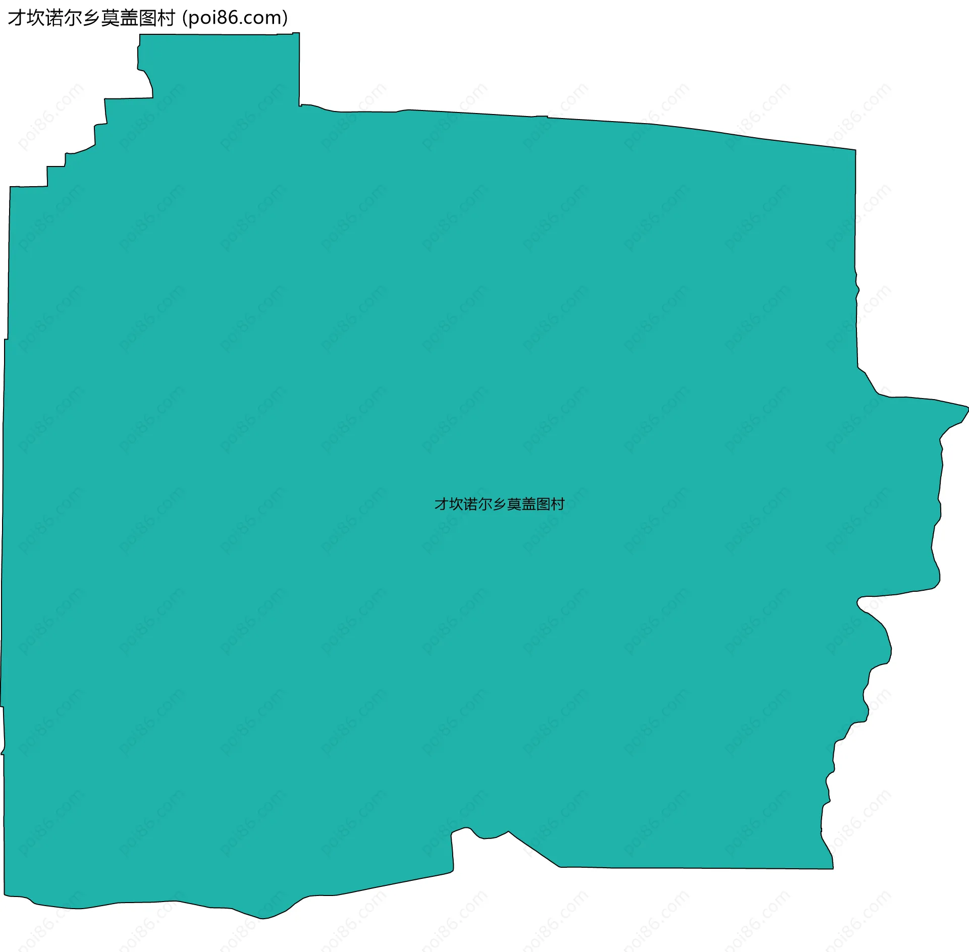 才坎诺尔乡莫盖图村边界地图