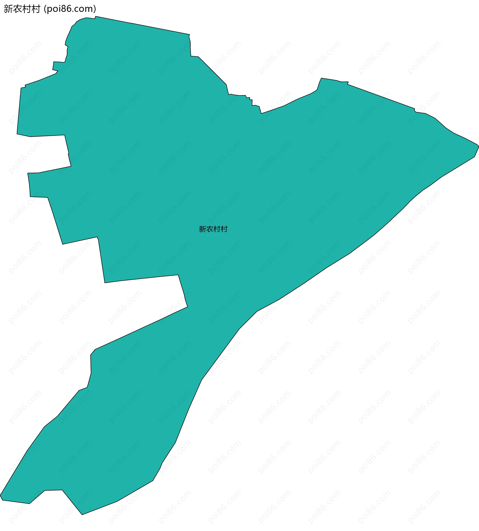 新农村村边界地图