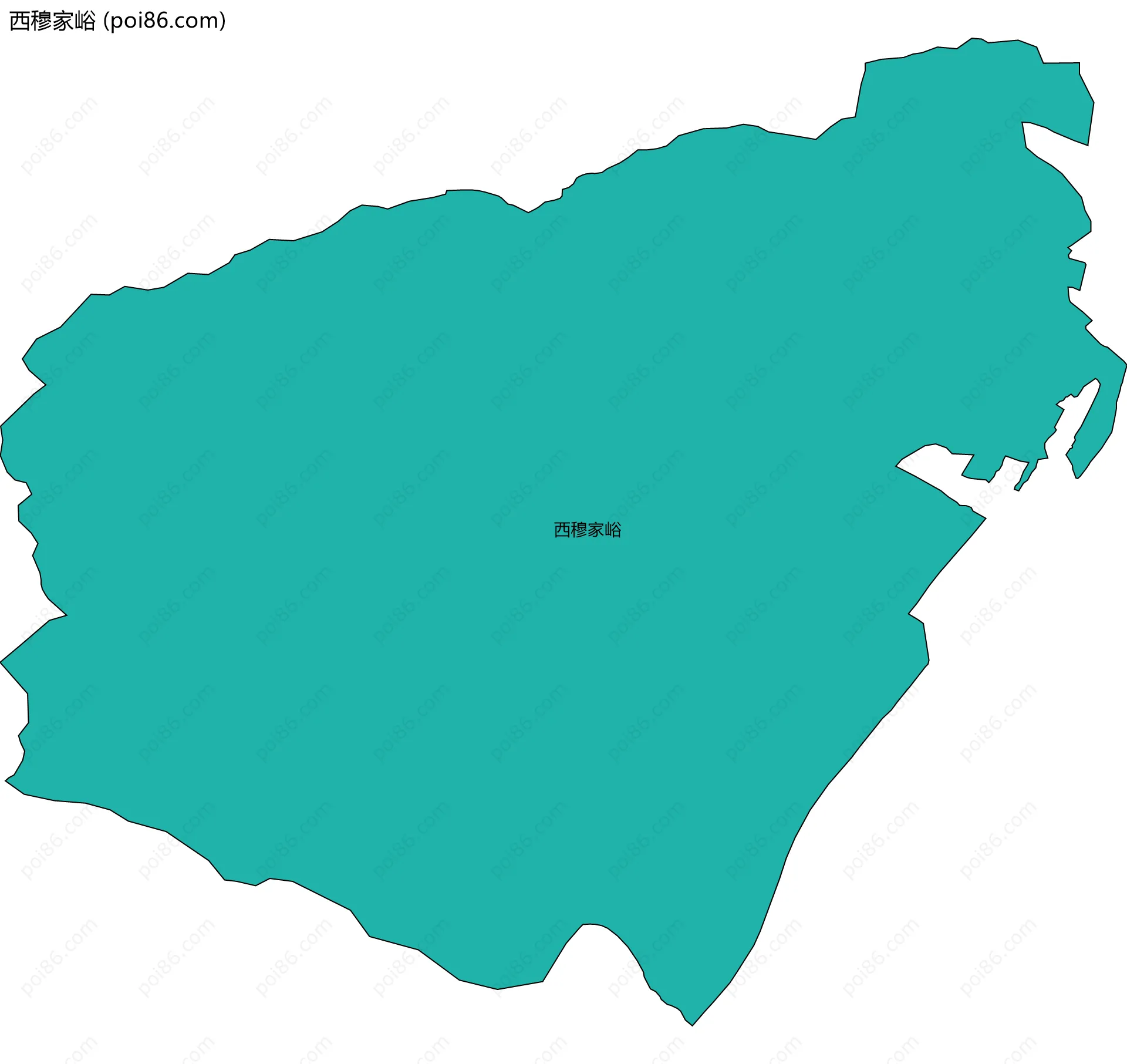 西穆家峪边界地图