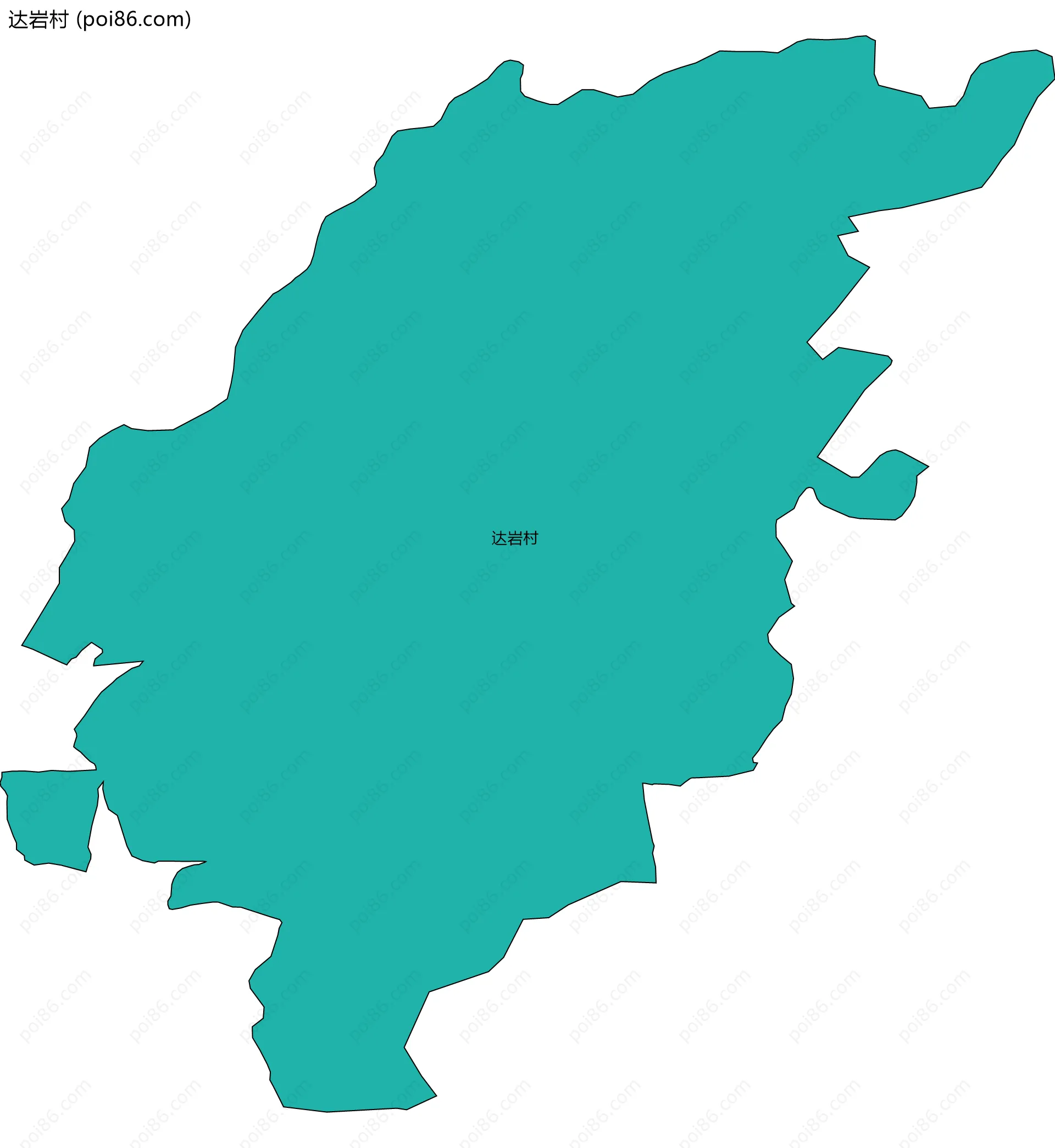 达岩村边界地图