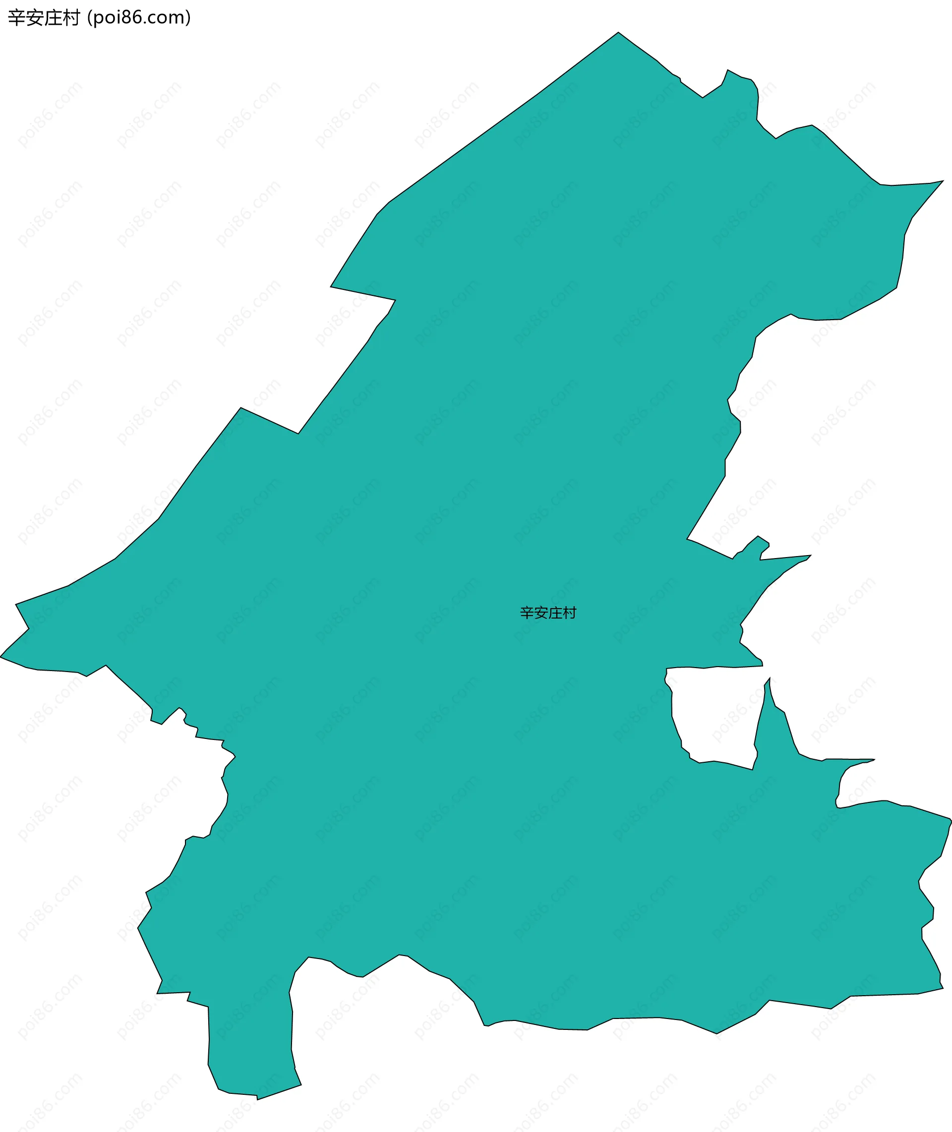 辛安庄村边界地图