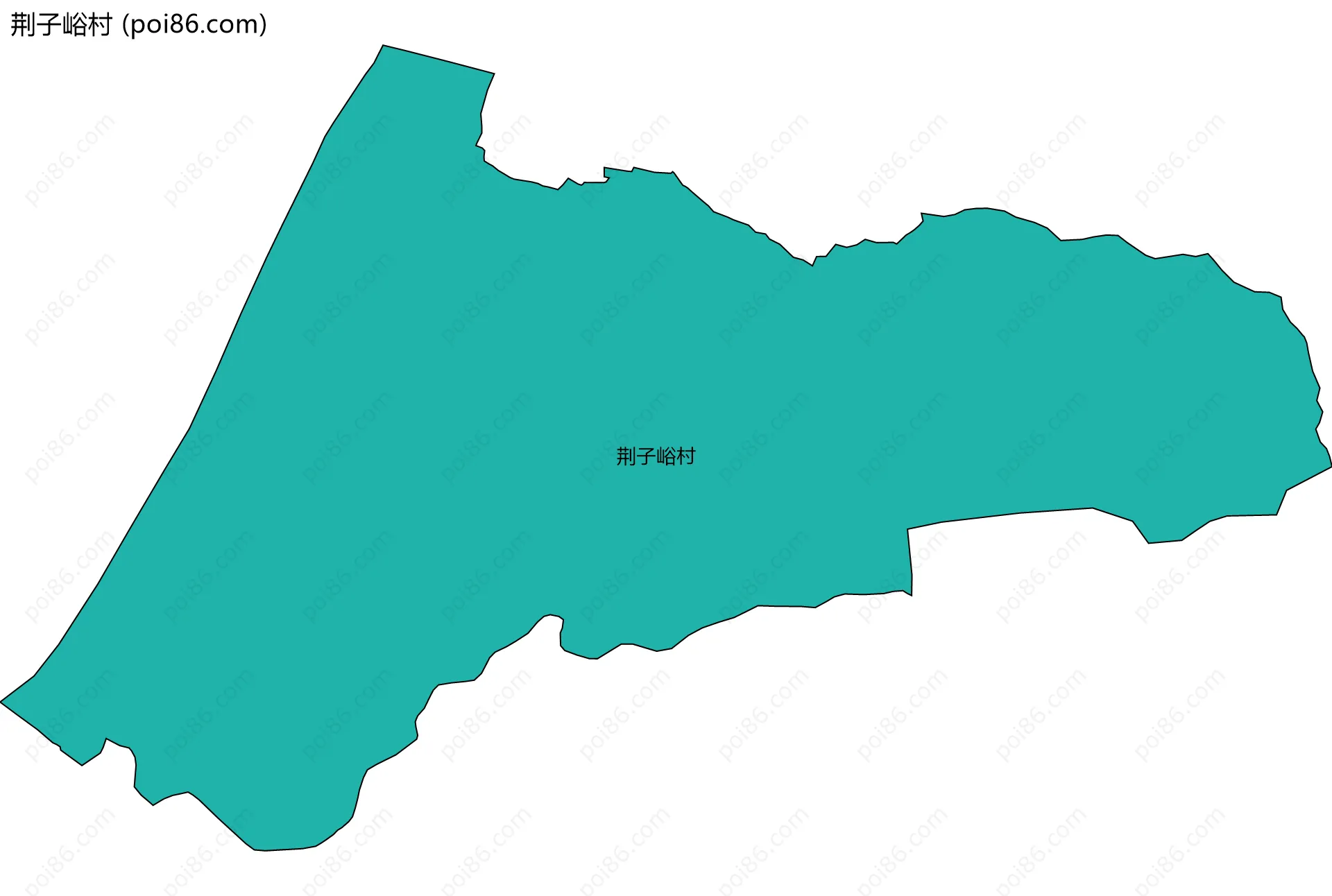 荆子峪村边界地图