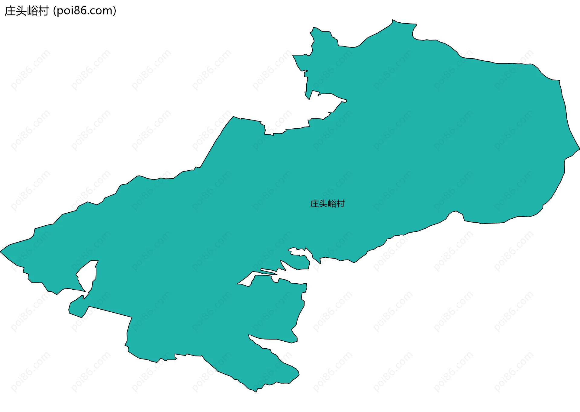 庄头峪村边界地图