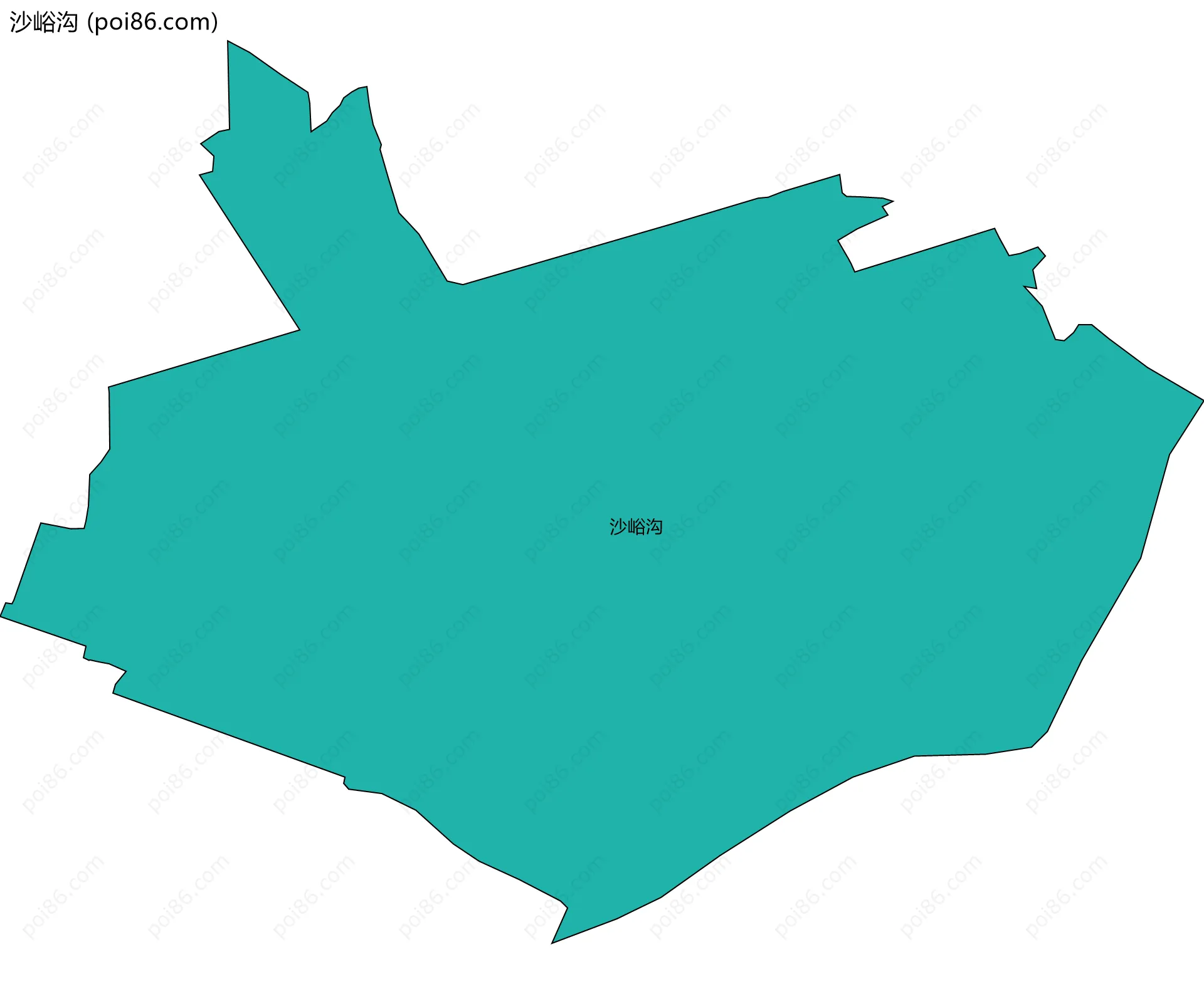 沙峪沟边界地图