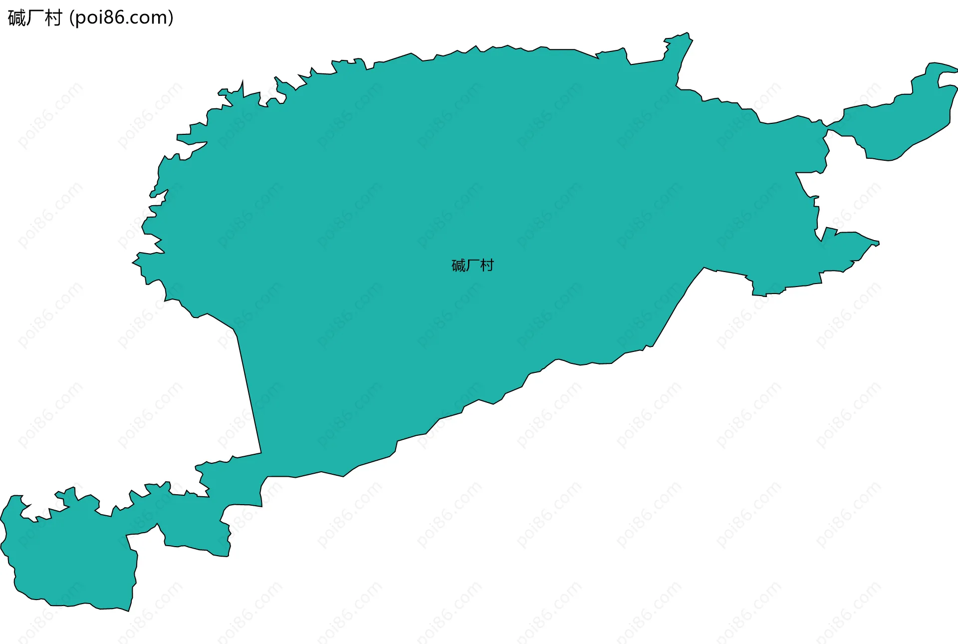 碱厂村边界地图