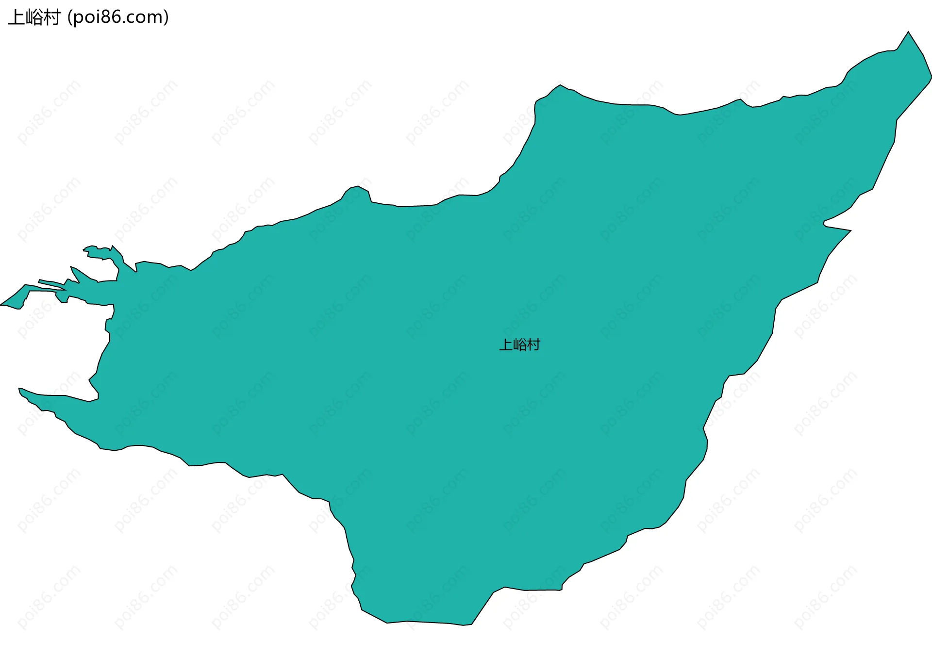 上峪村边界地图
