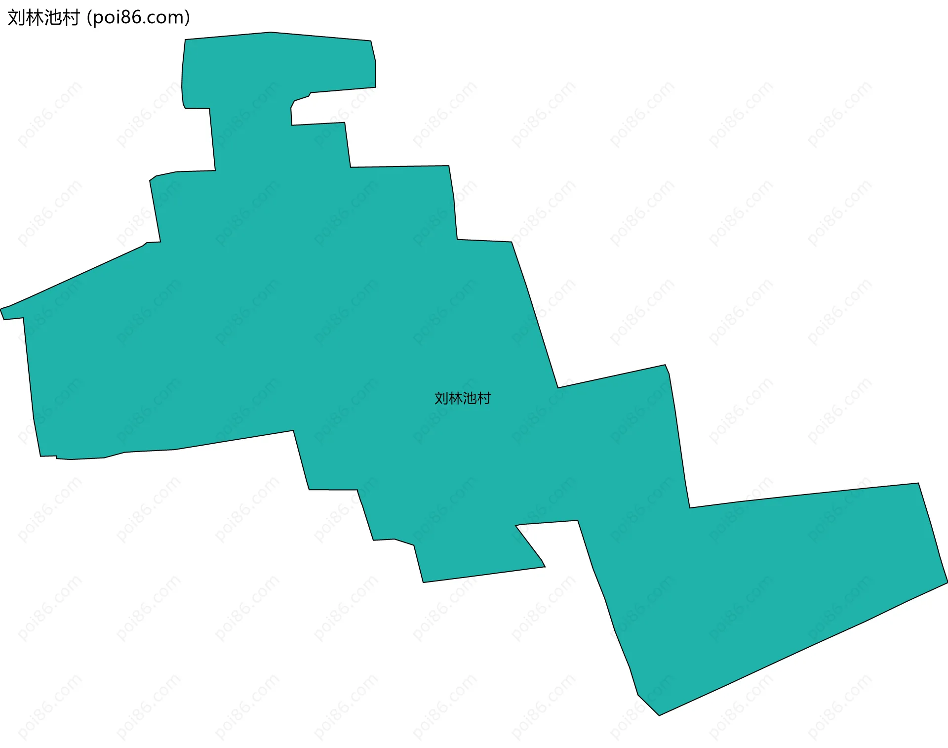 刘林池村边界地图