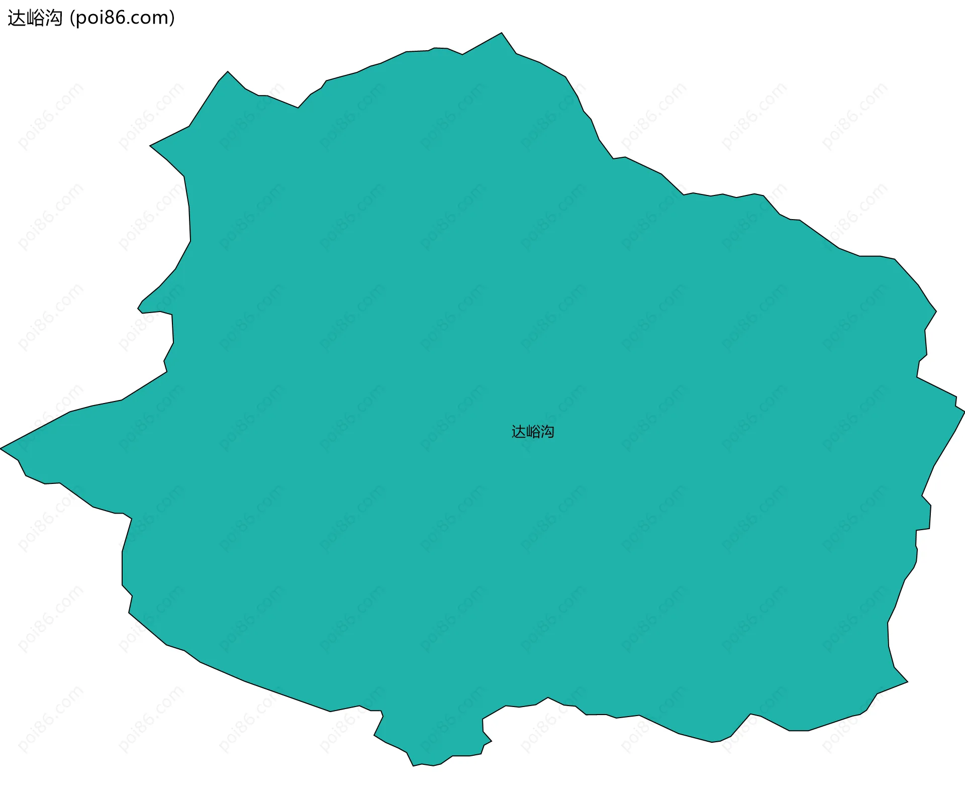 达峪沟边界地图