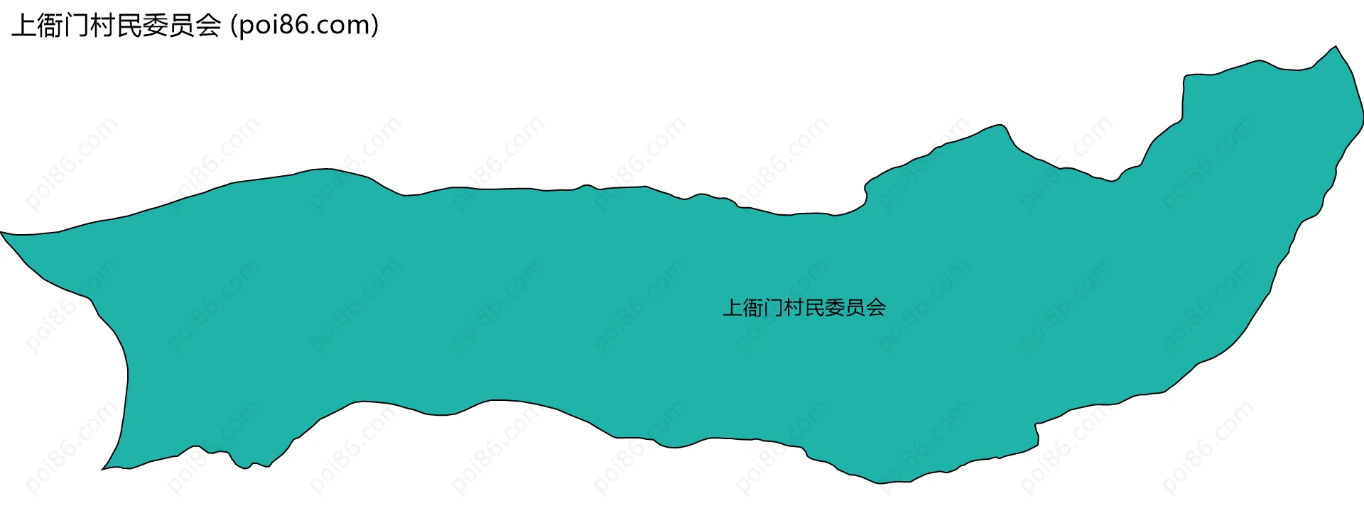 上衙门村民委员会边界地图