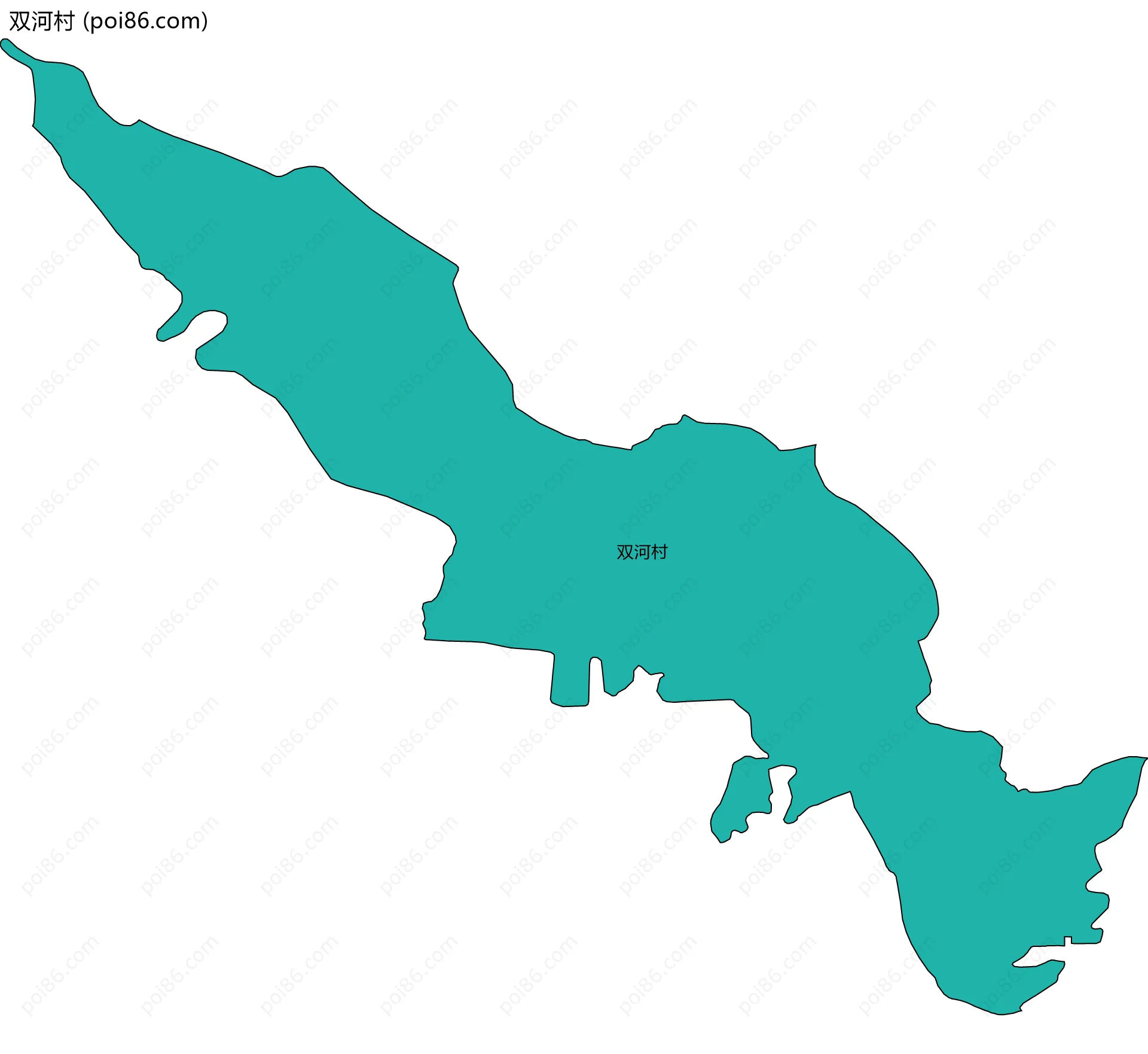双河村边界地图