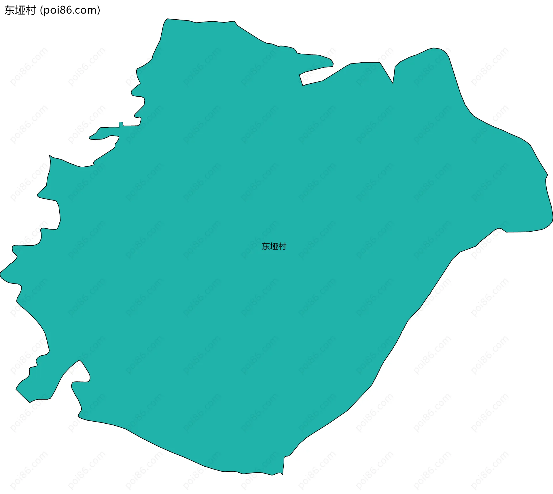 东垭村边界地图