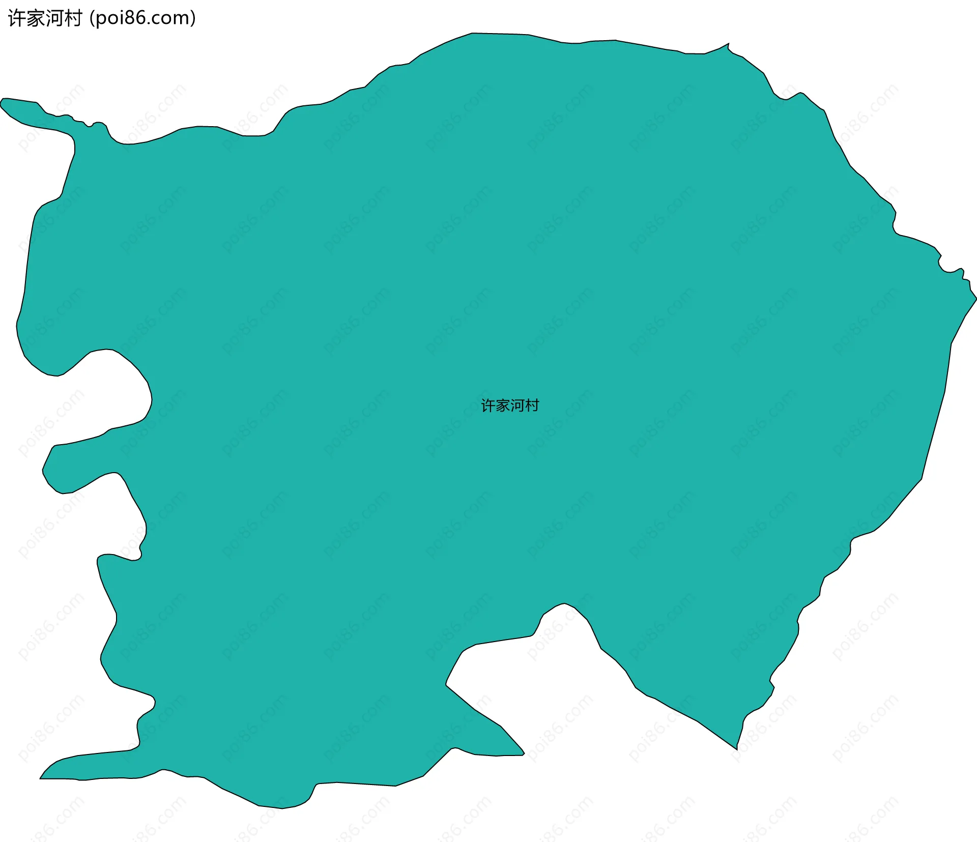 许家河村边界地图