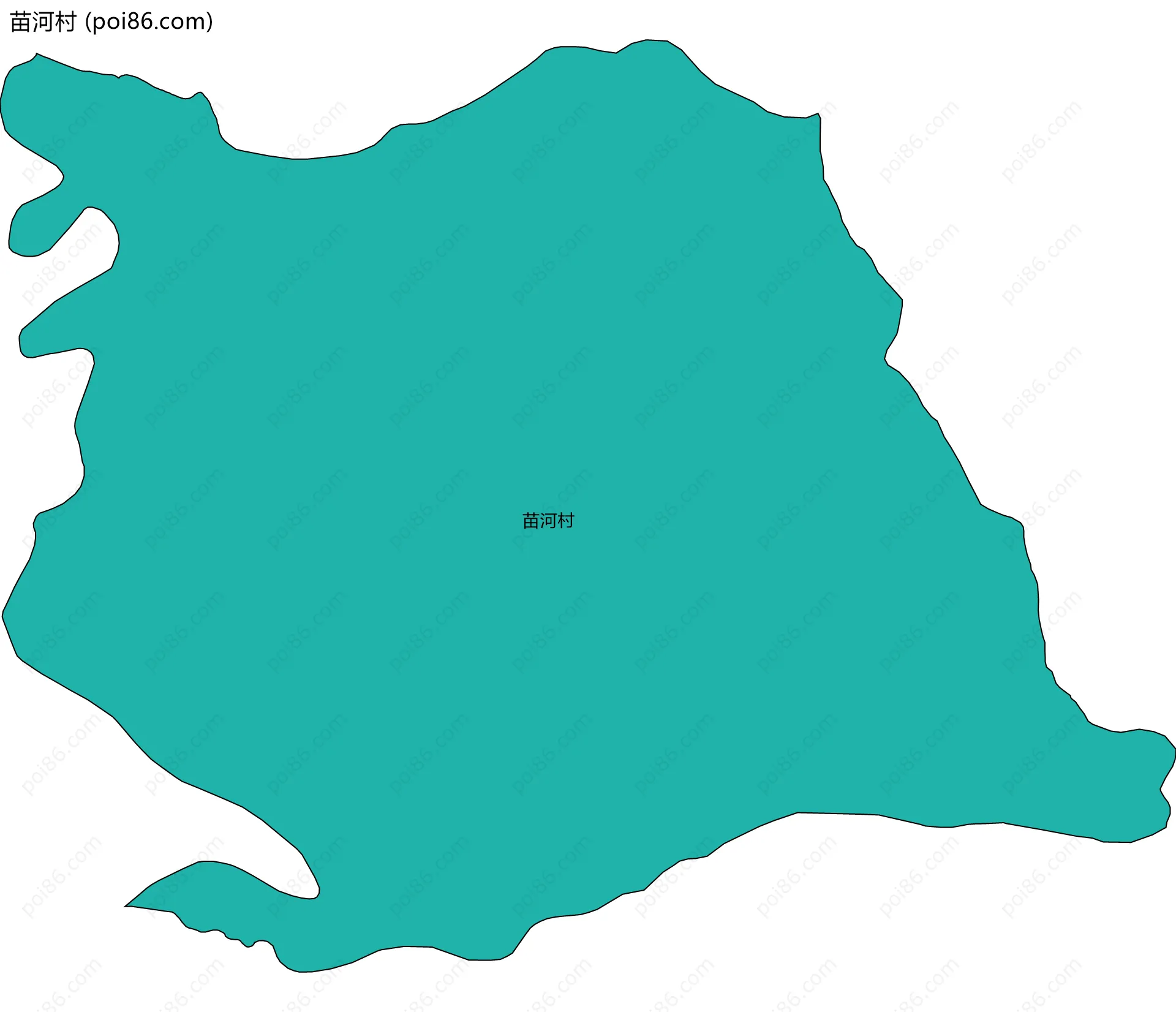 苗河村边界地图