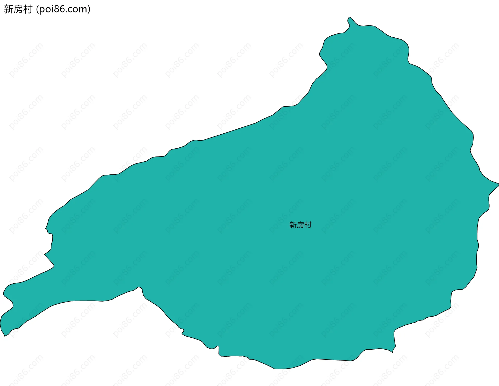 新房村边界地图