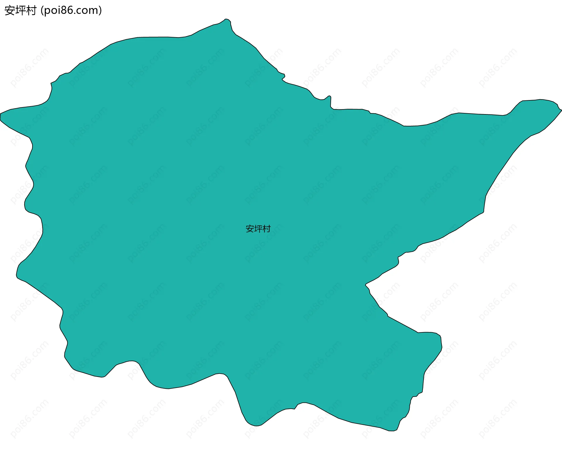 安坪村边界地图