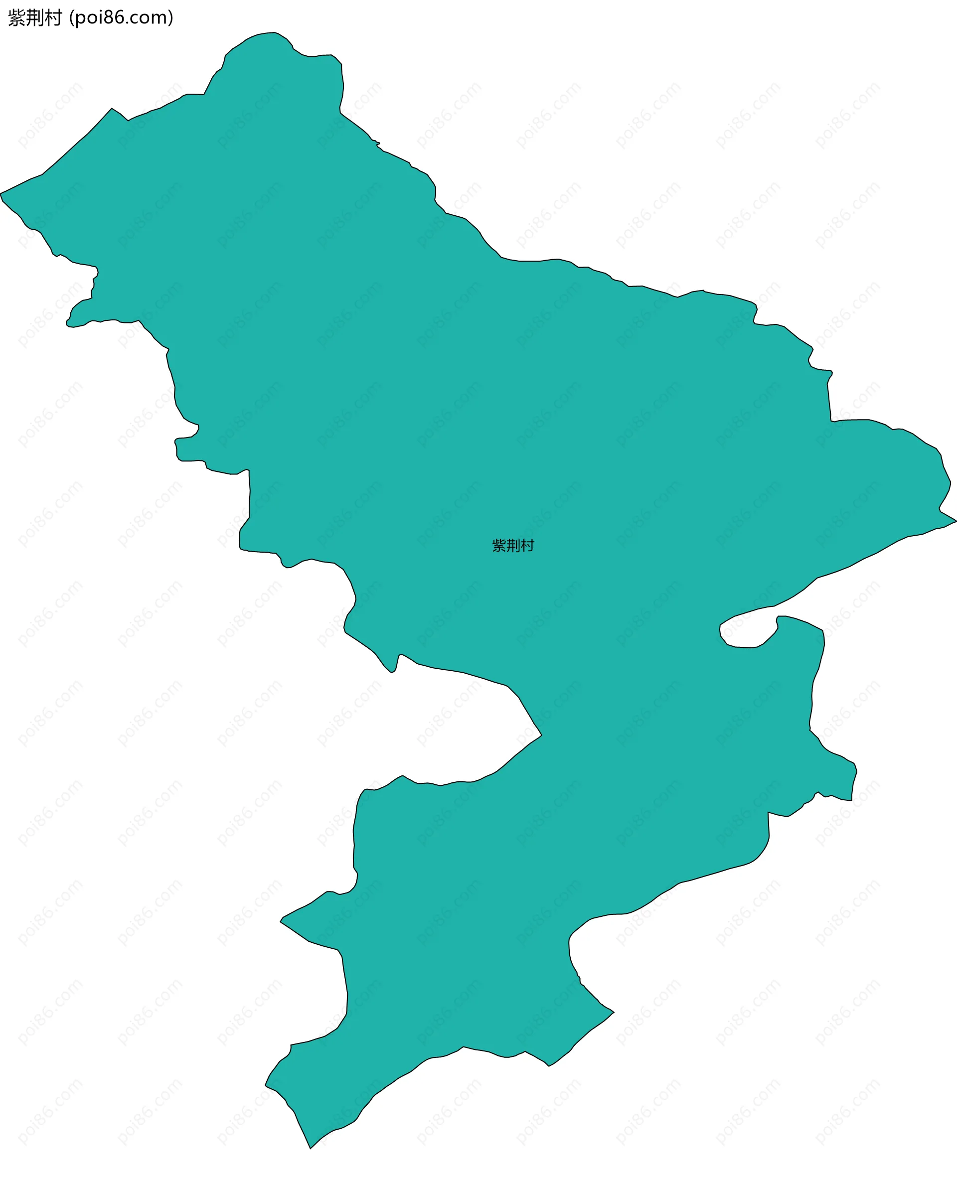 紫荆村边界地图