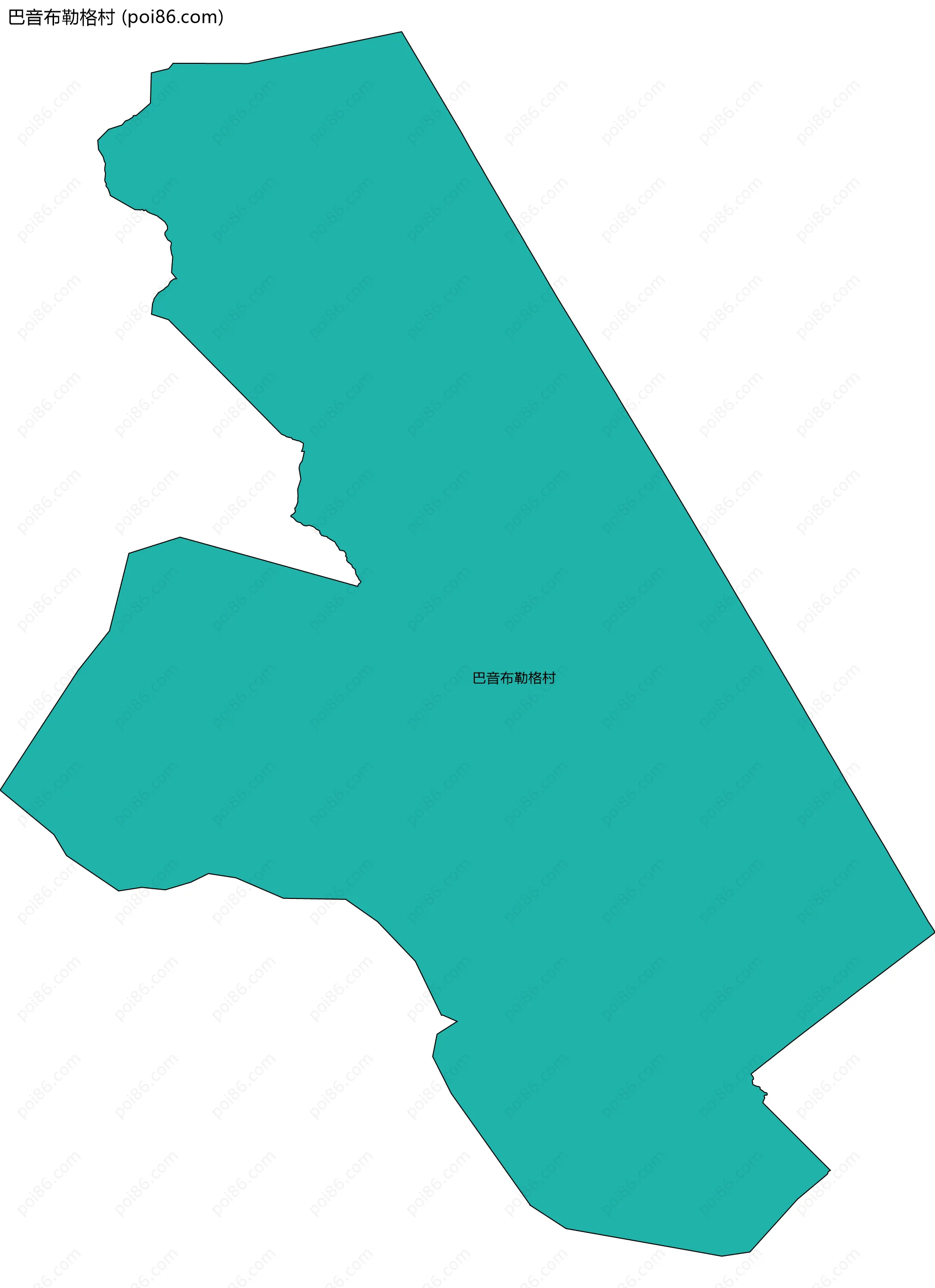 巴音布勒格村边界地图