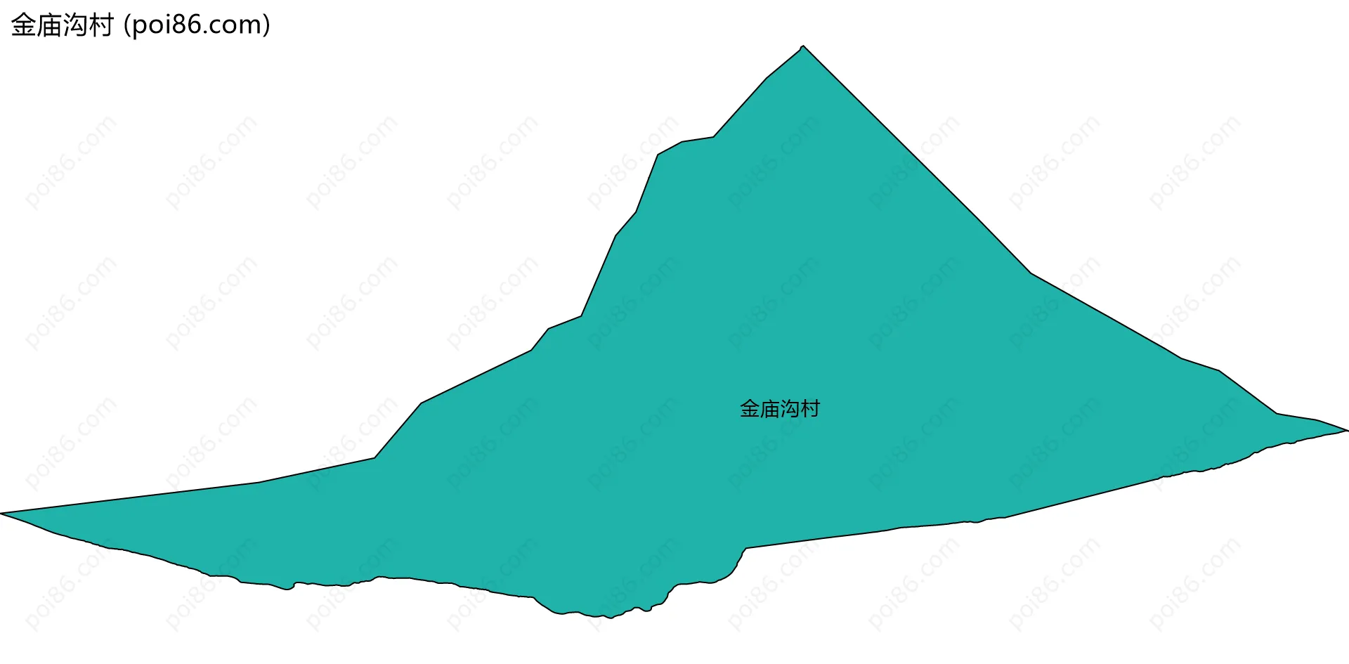 金庙沟村边界地图