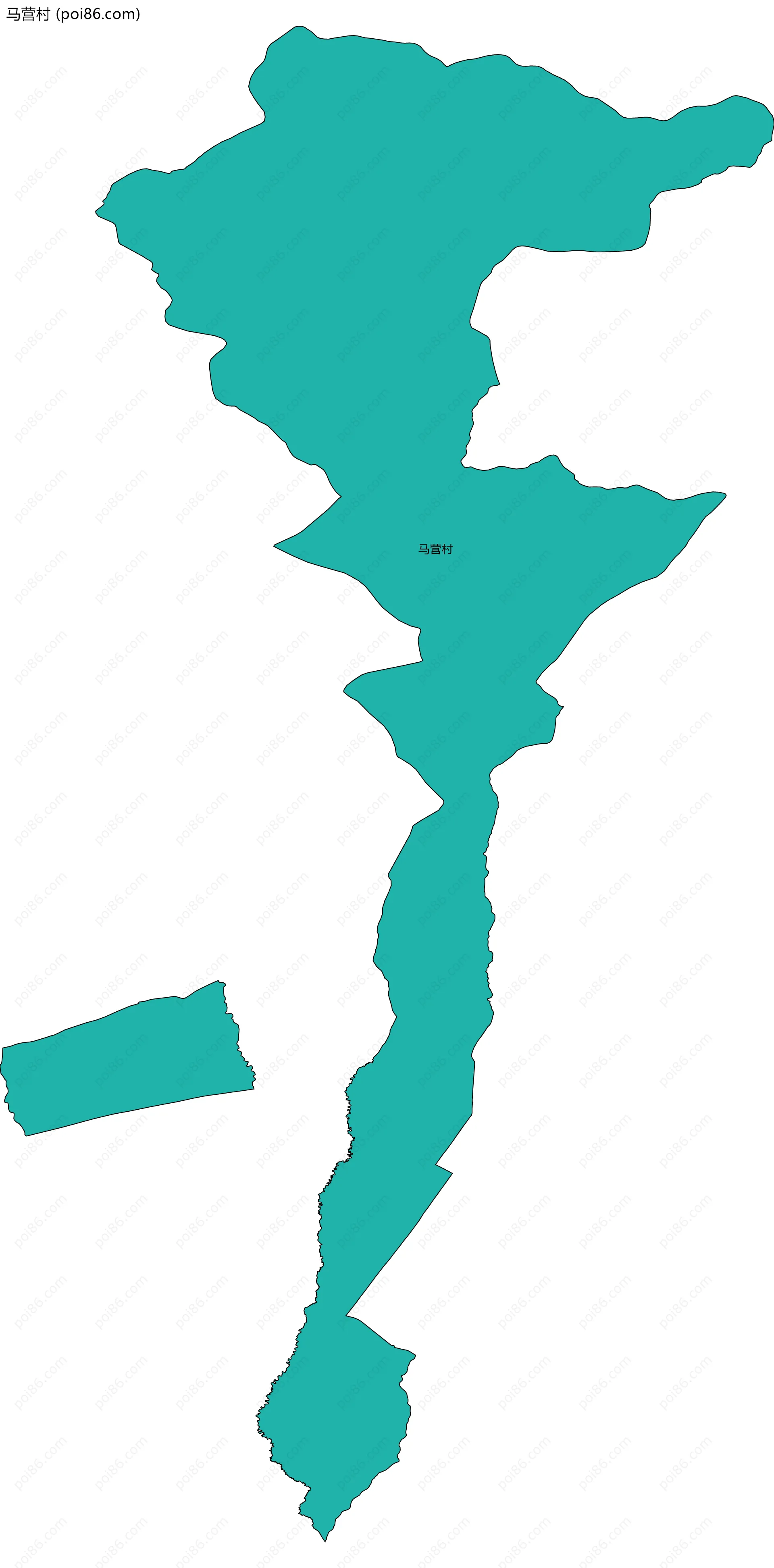 马营村边界地图