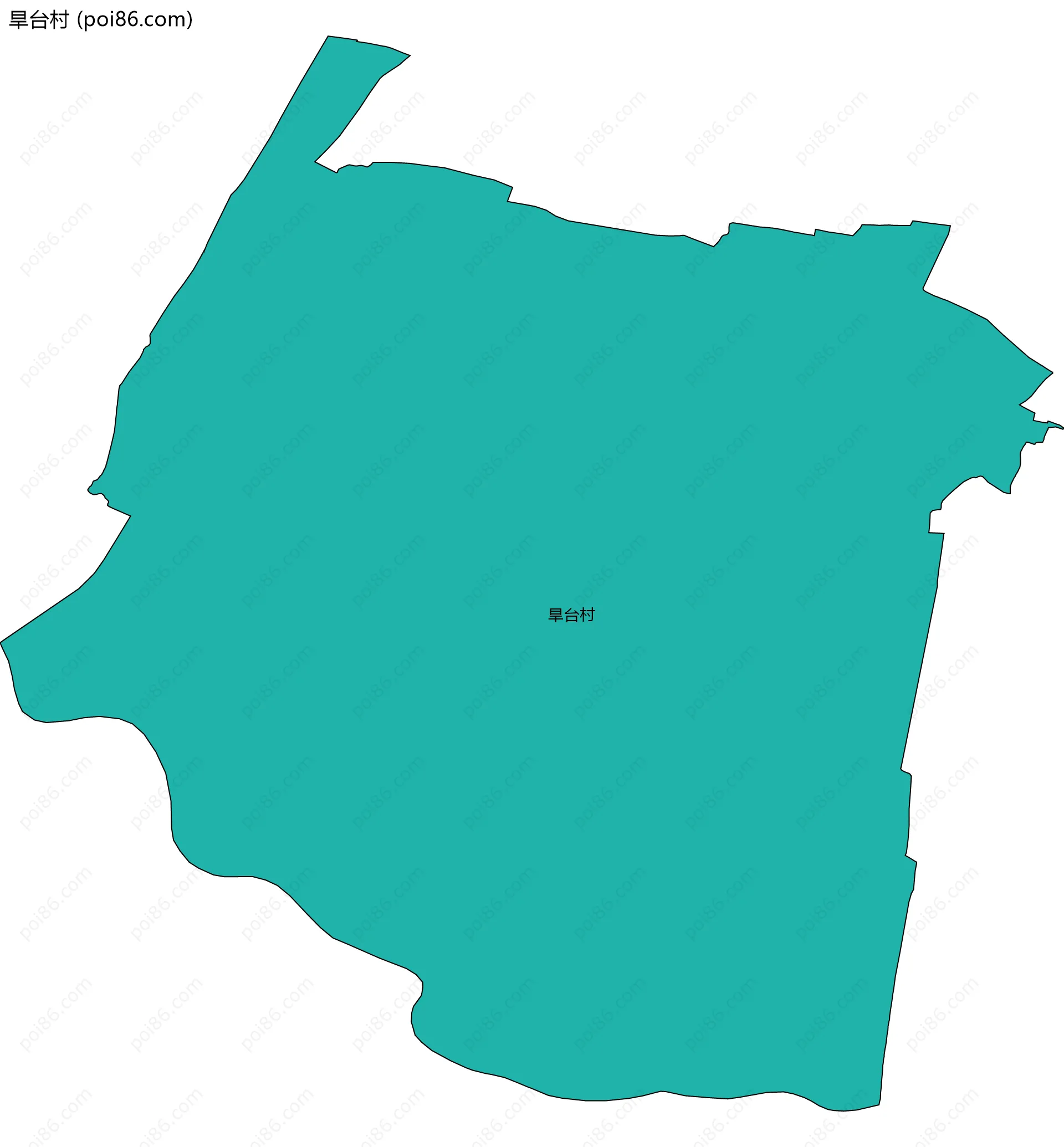 旱台村边界地图