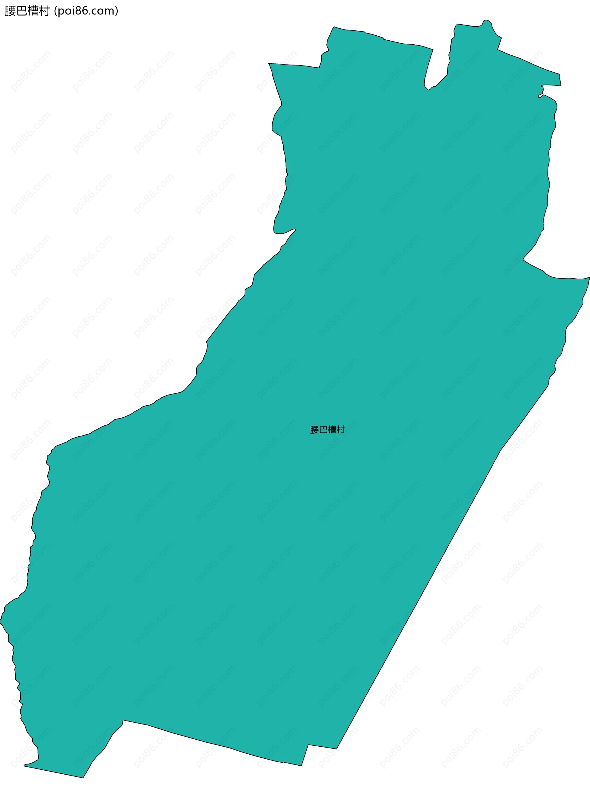 腰巴槽村边界地图