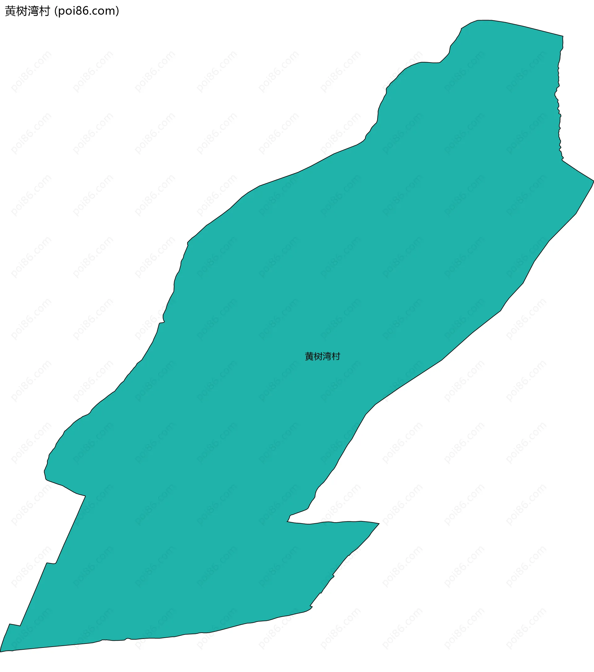 黄树湾村边界地图