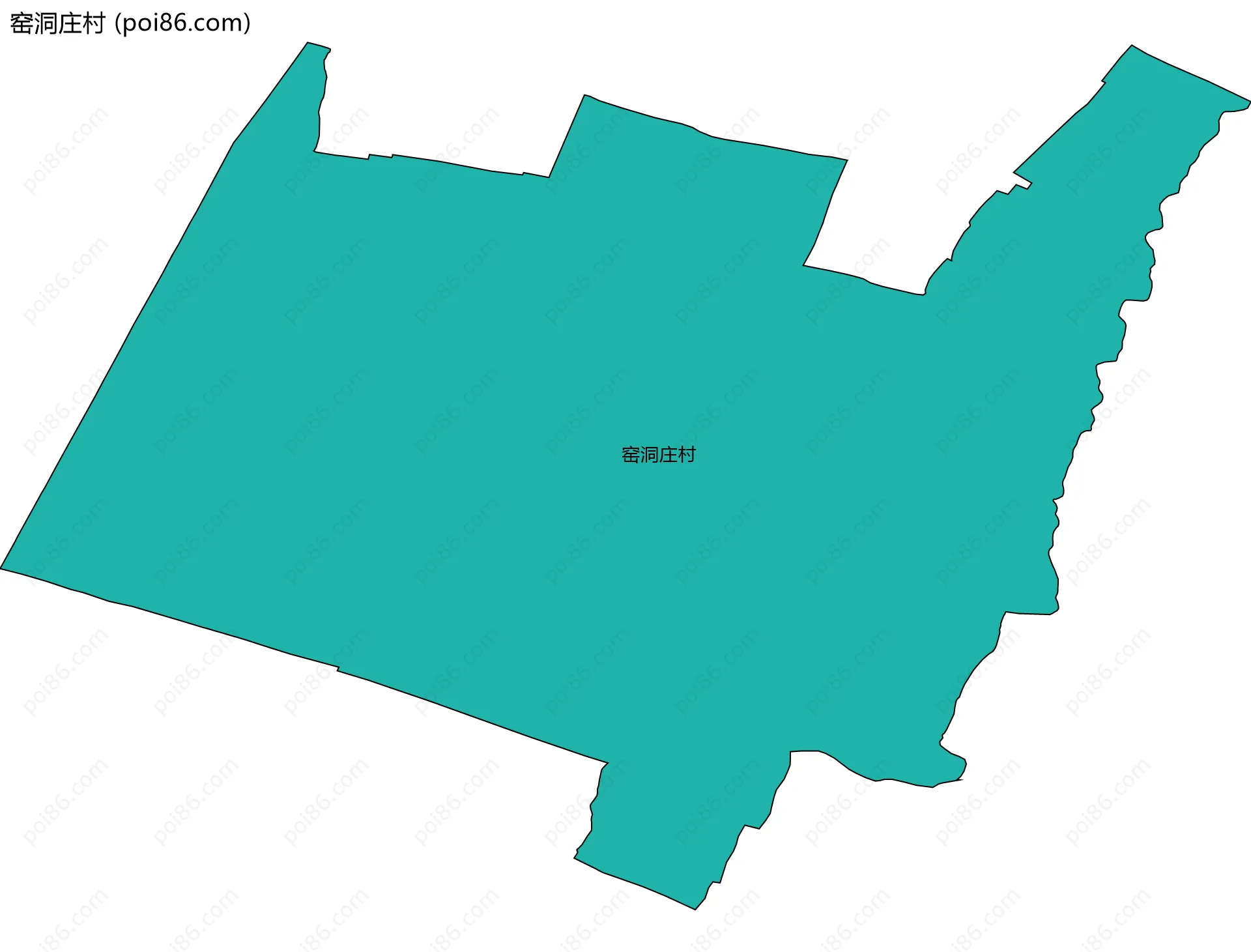 窑洞庄村边界地图