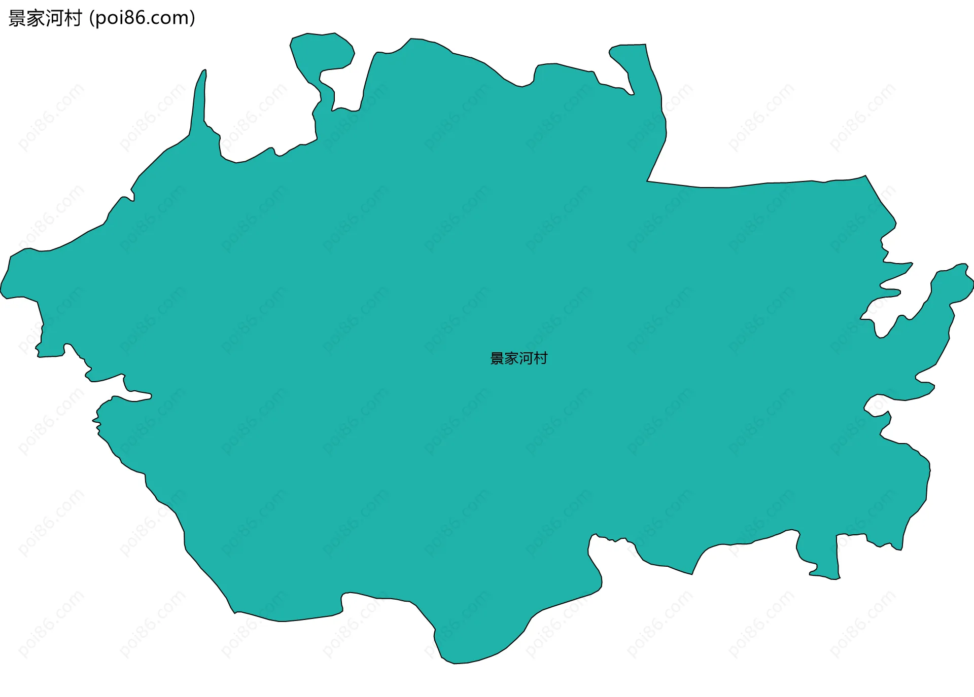 景家河村边界地图