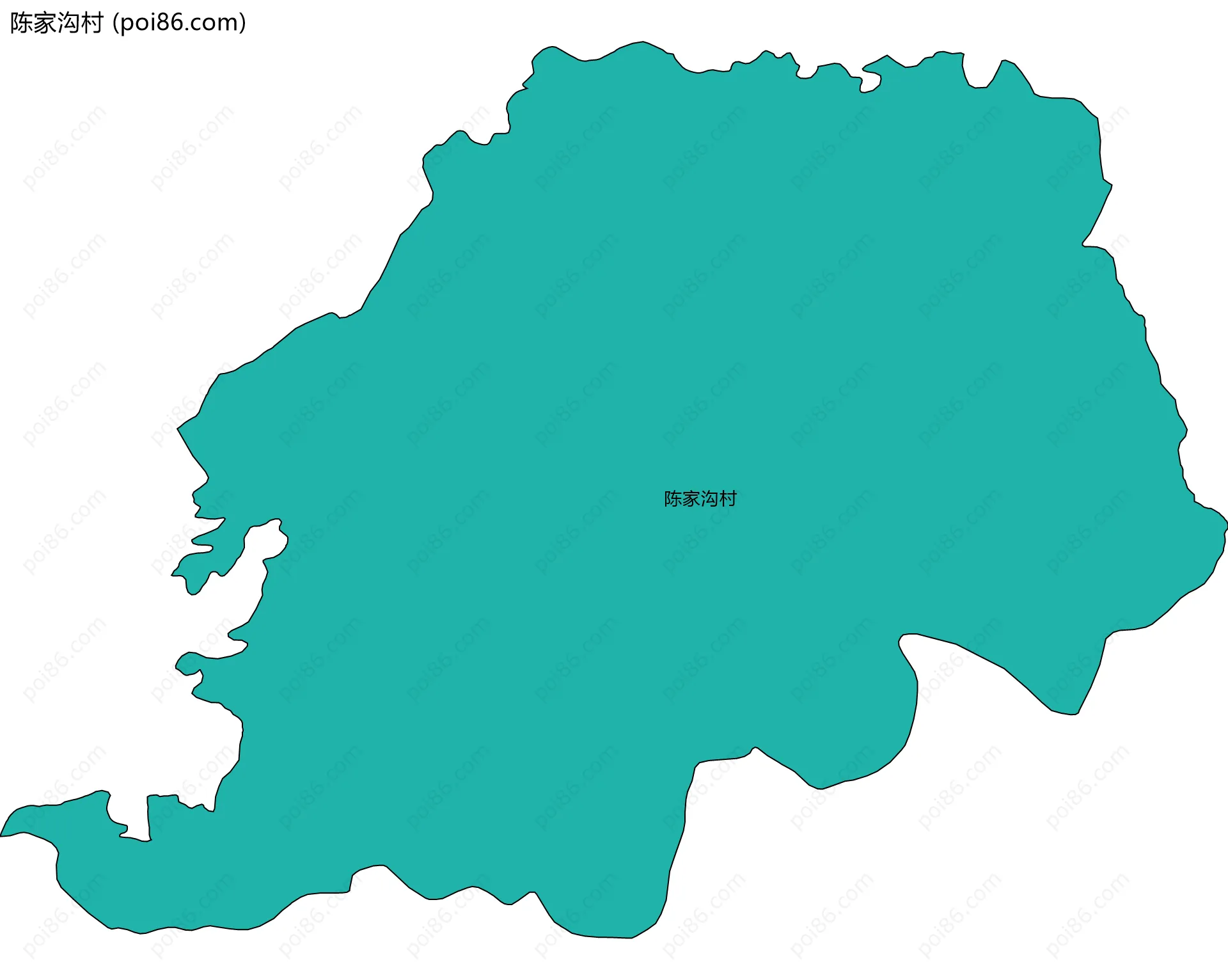 陈家沟村边界地图