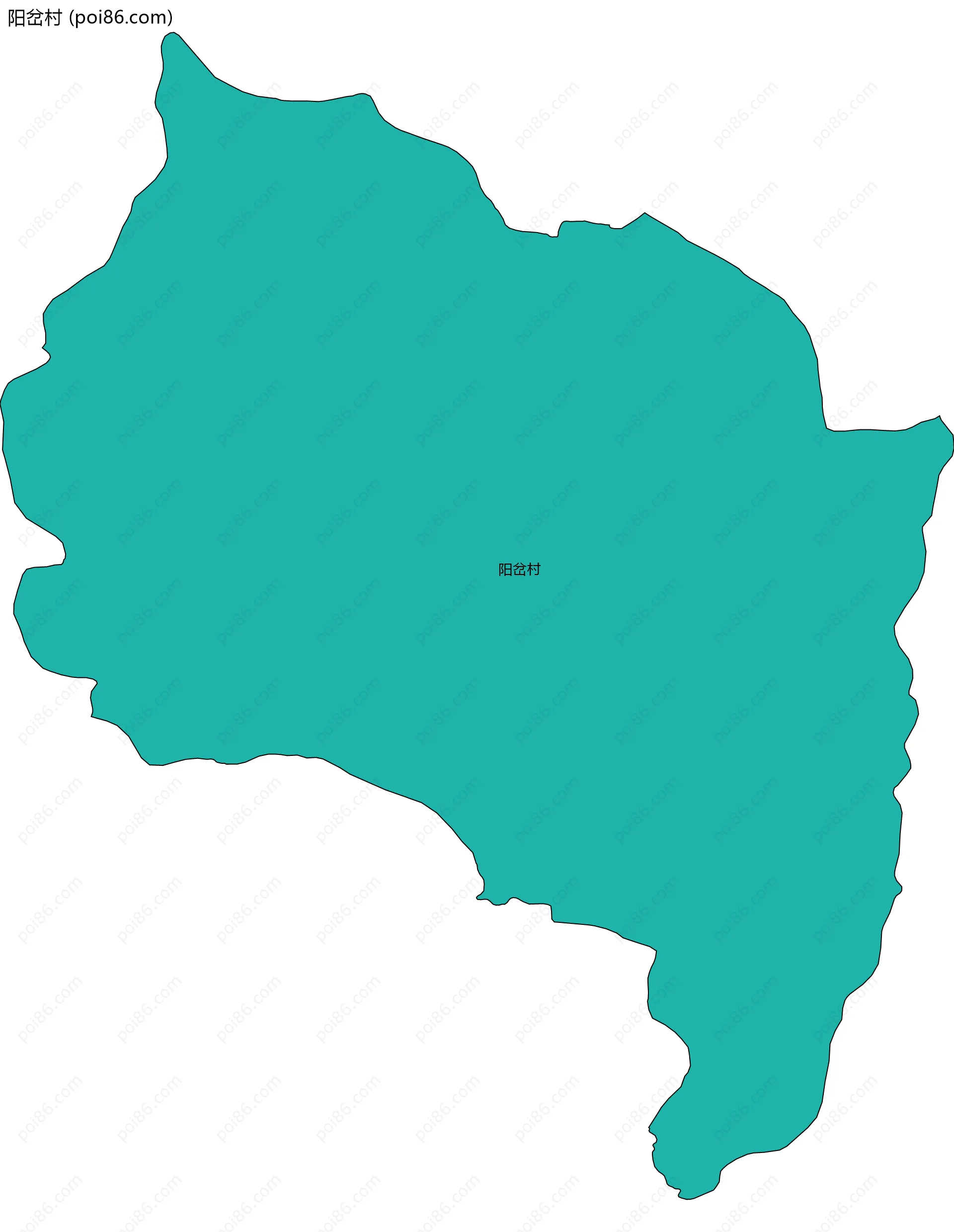 阳岔村边界地图