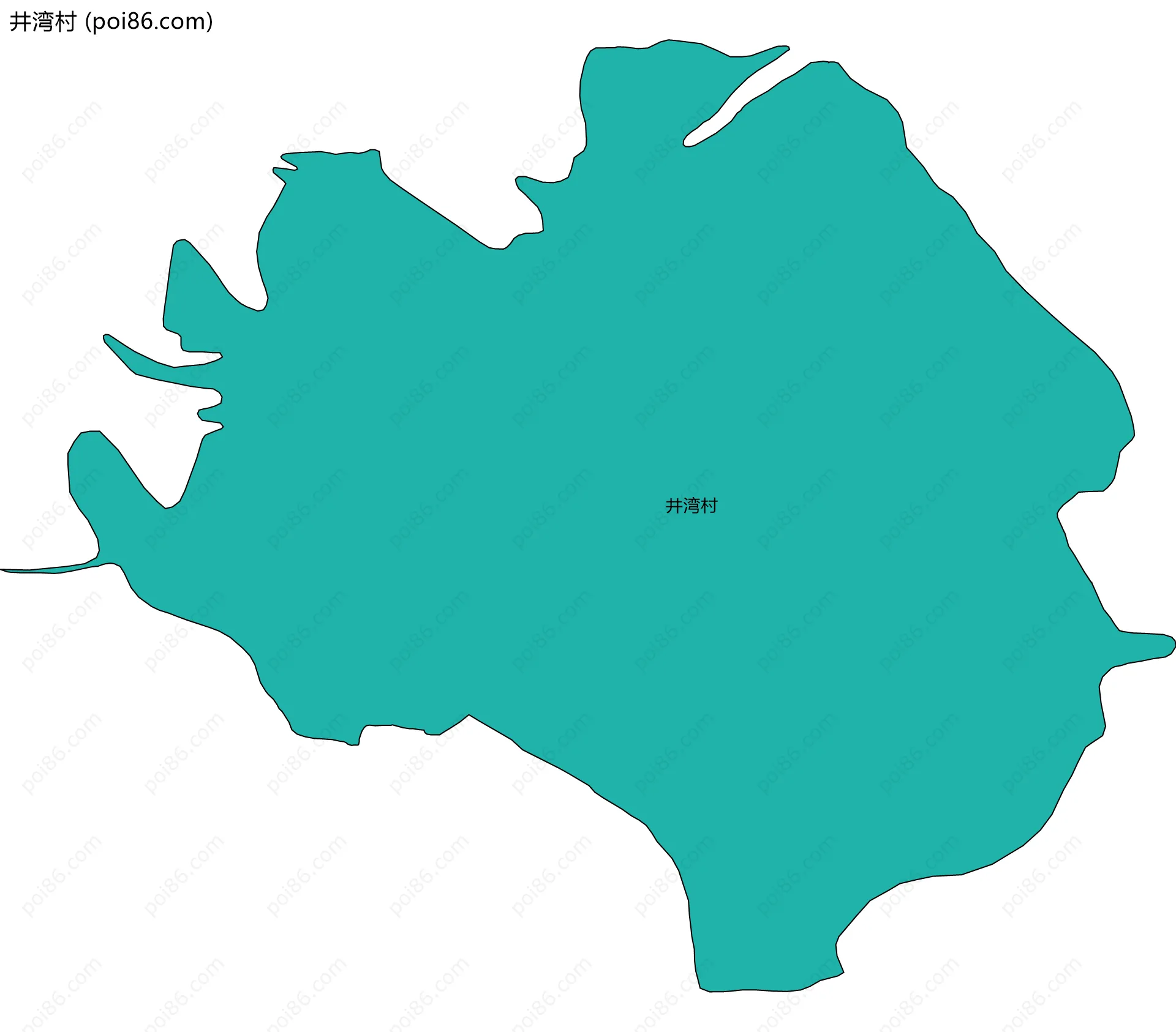 井湾村边界地图