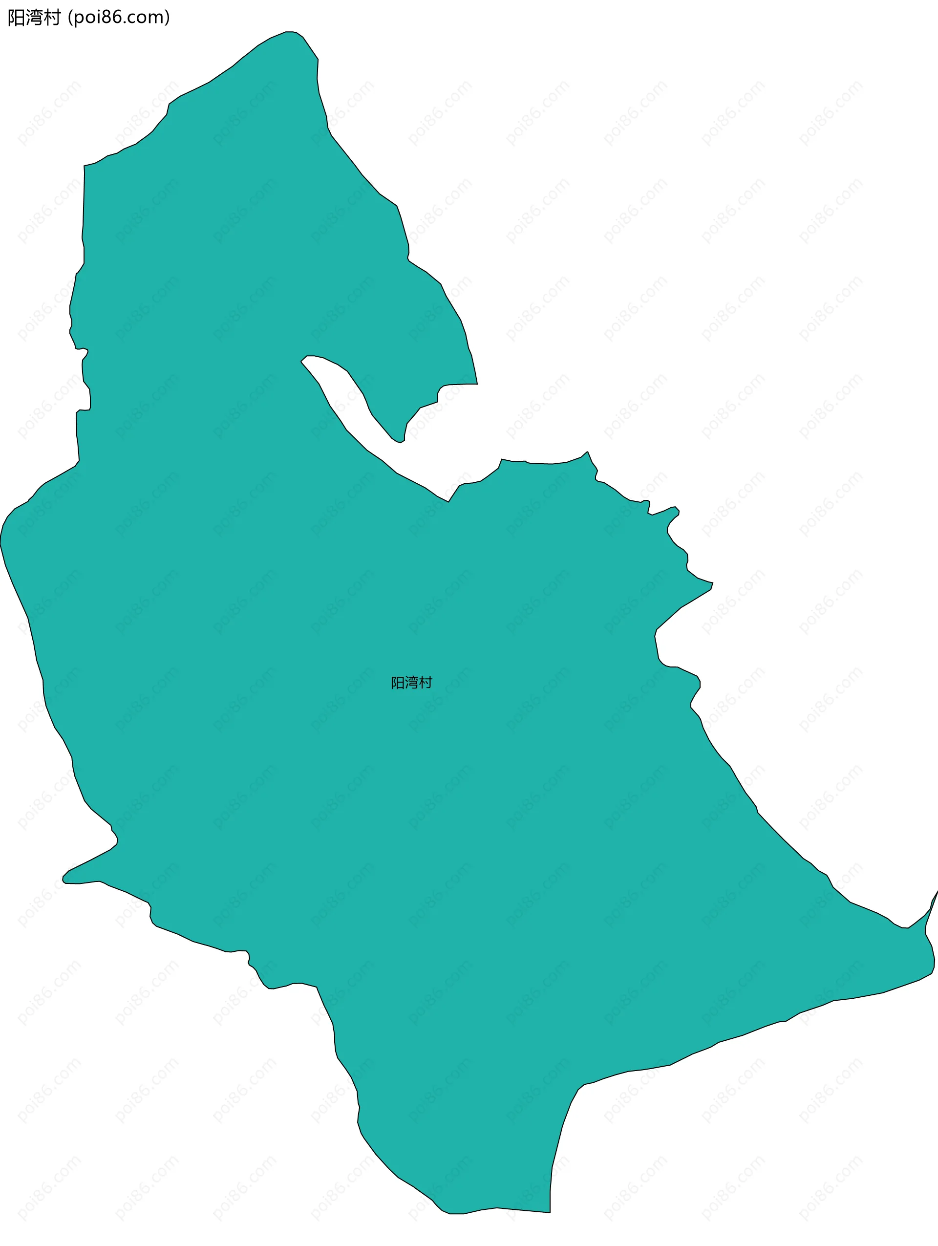 阳湾村边界地图