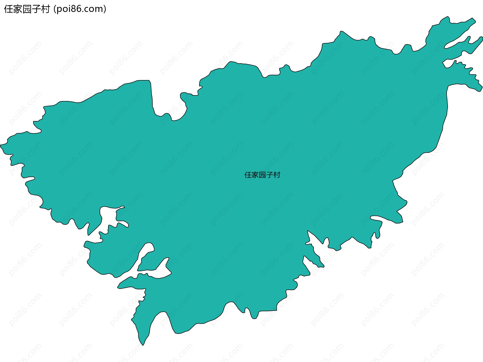 任家园子村边界地图