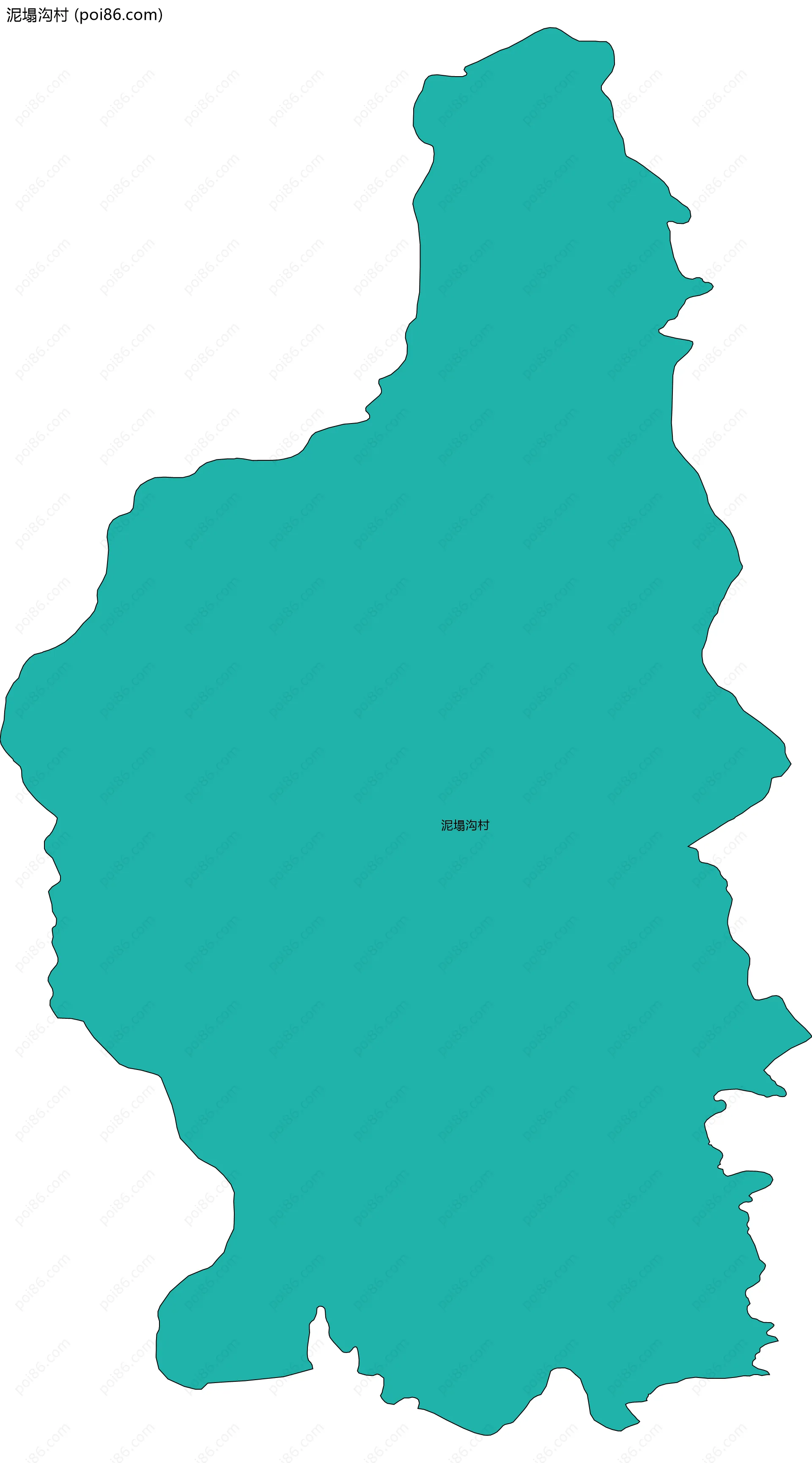 泥塌沟村边界地图