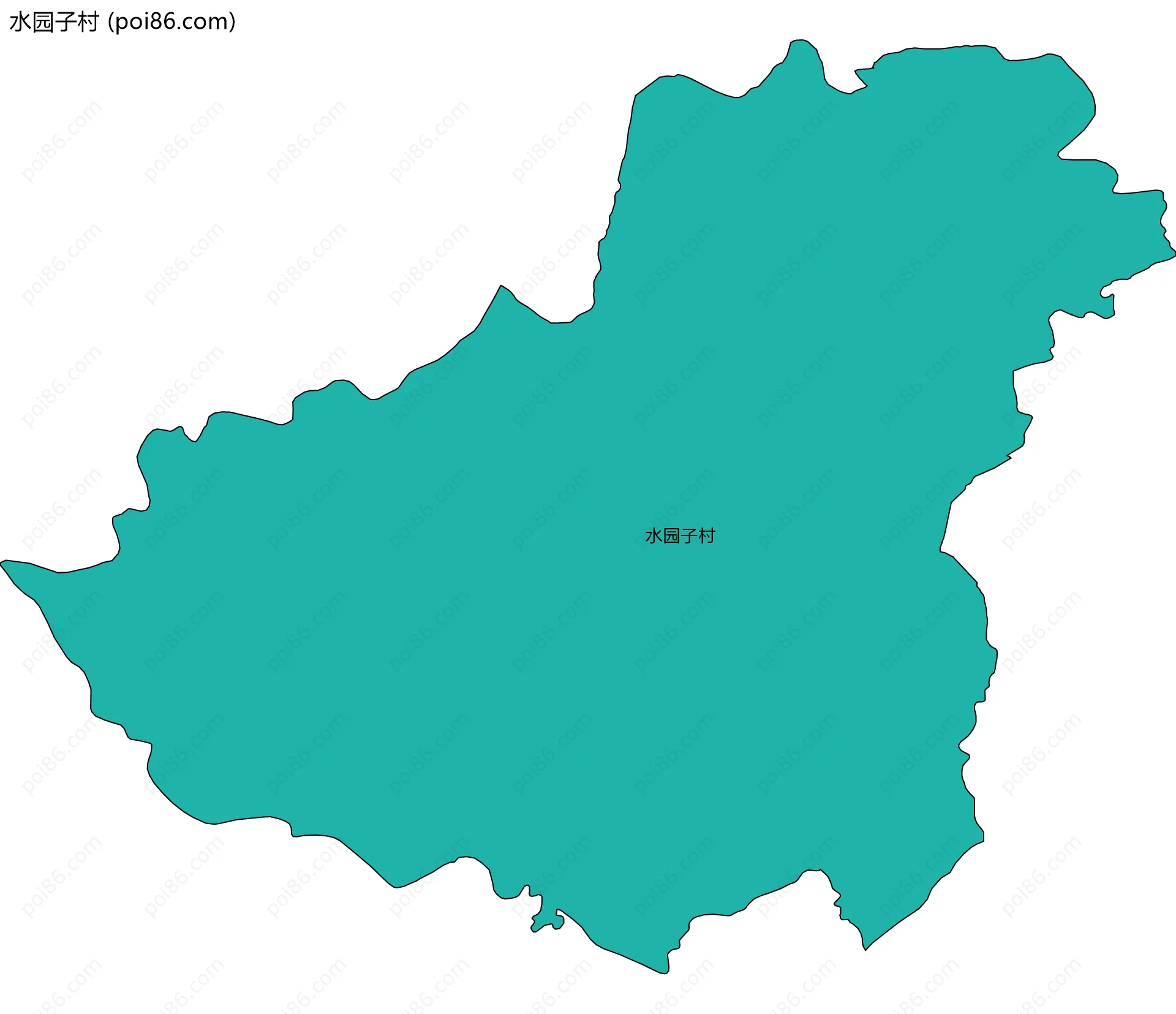 水园子村边界地图