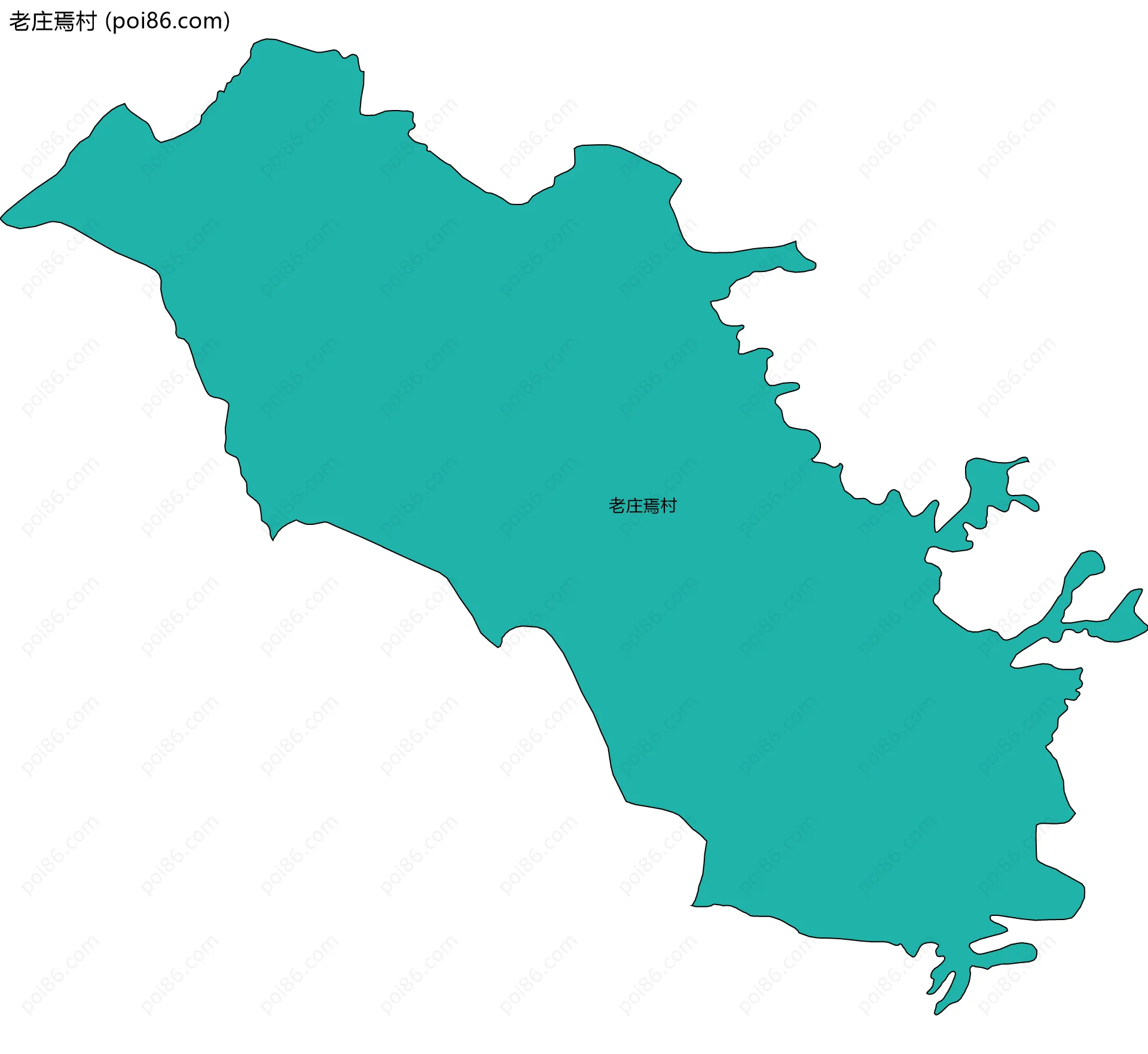 老庄焉村边界地图