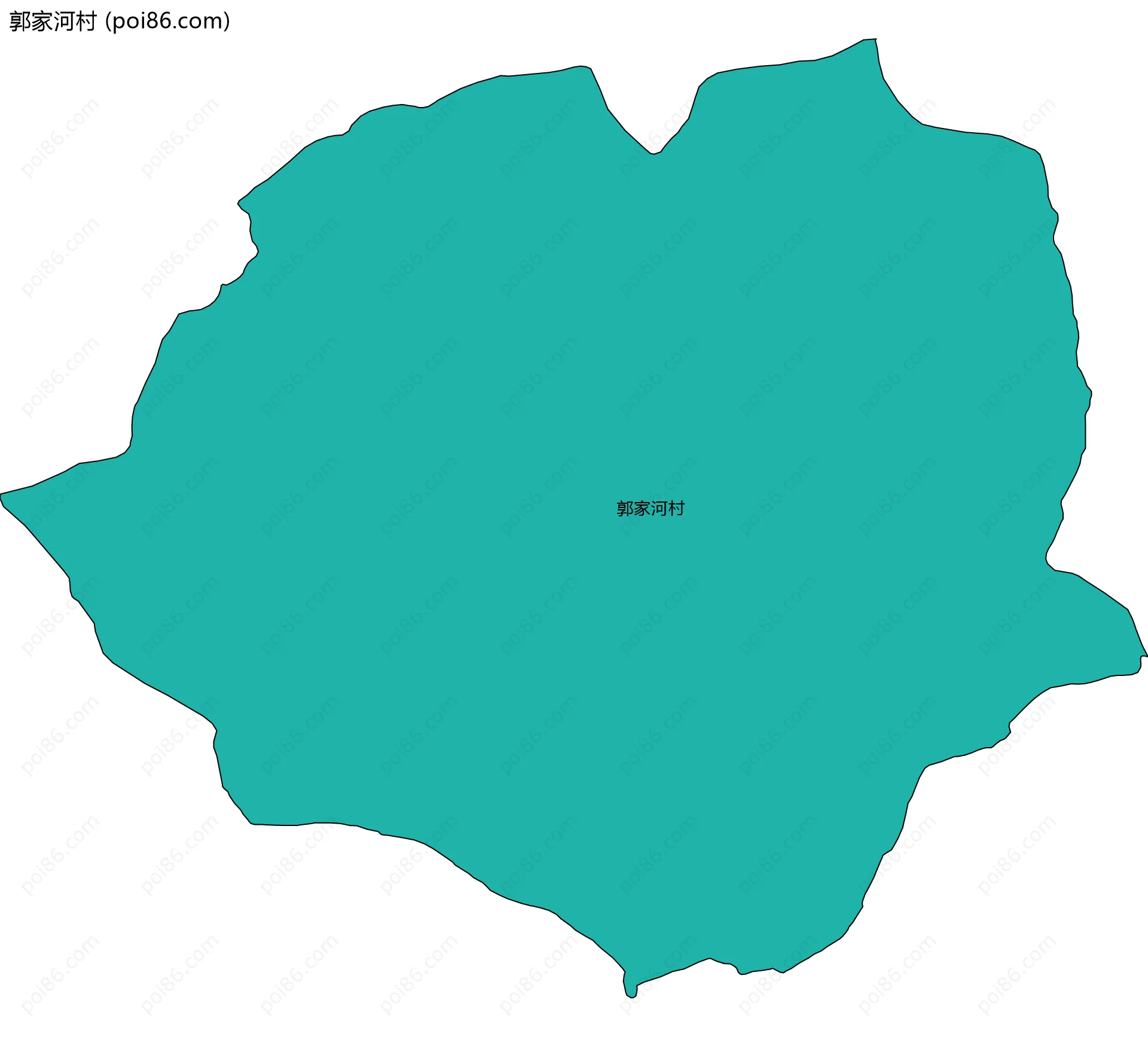 郭家河村边界地图