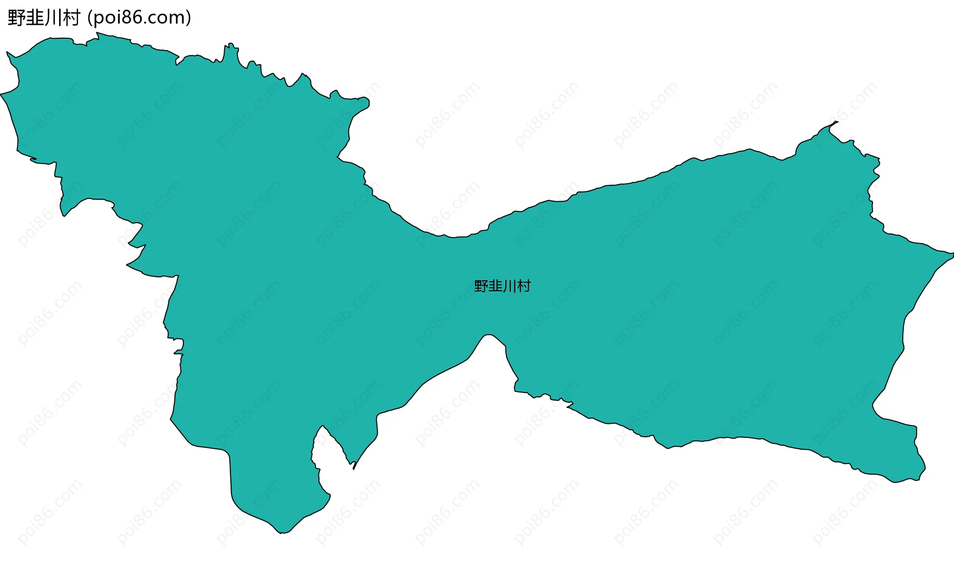 野韭川村边界地图