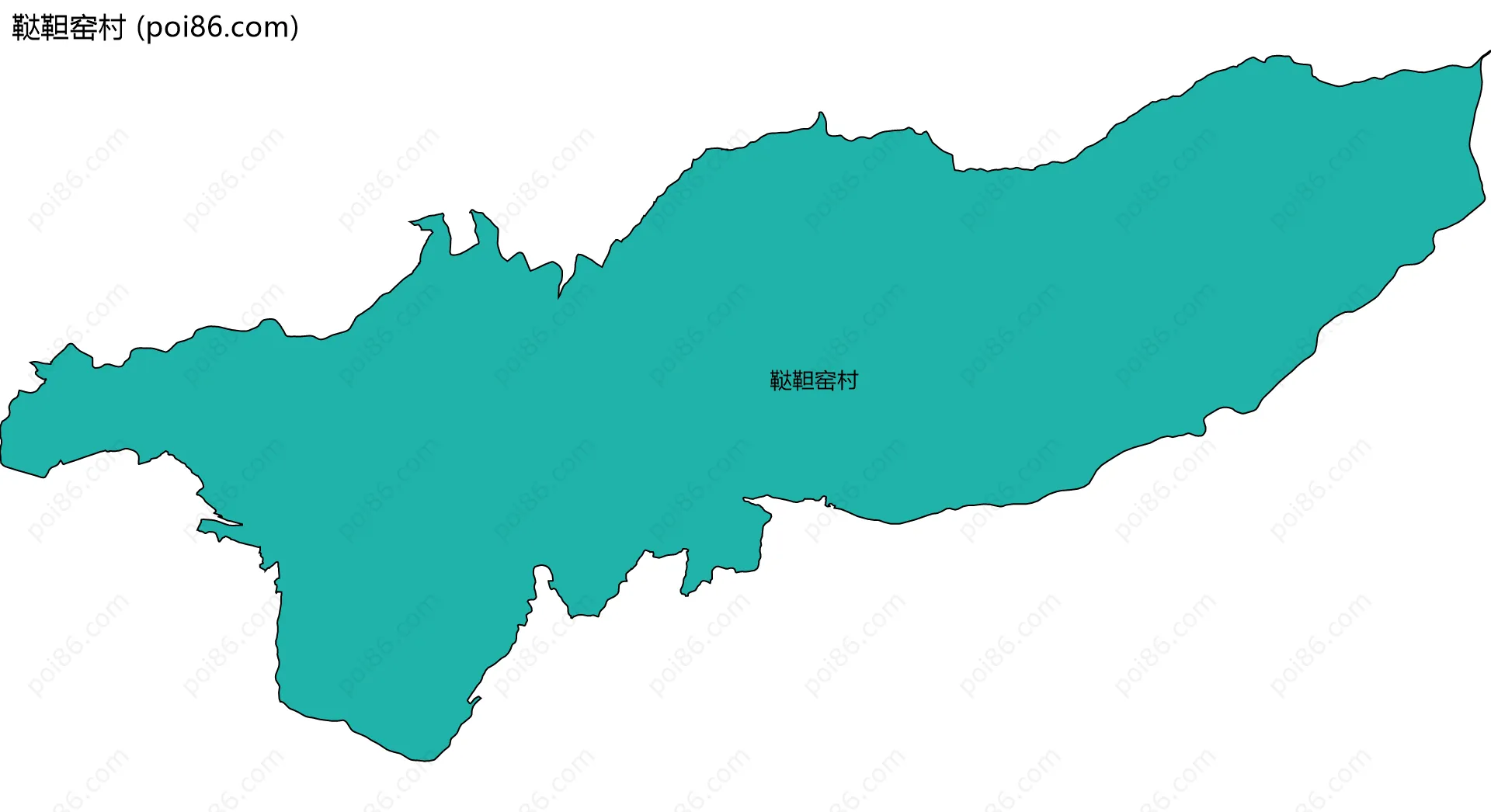 鞑靼窑村边界地图