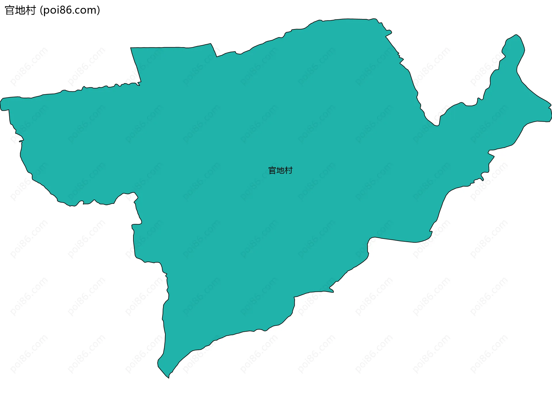官地村边界地图
