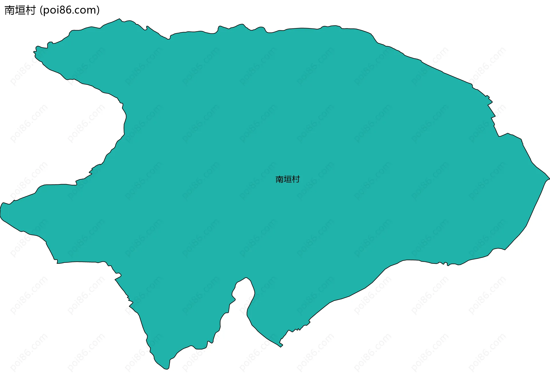 南垣村边界地图