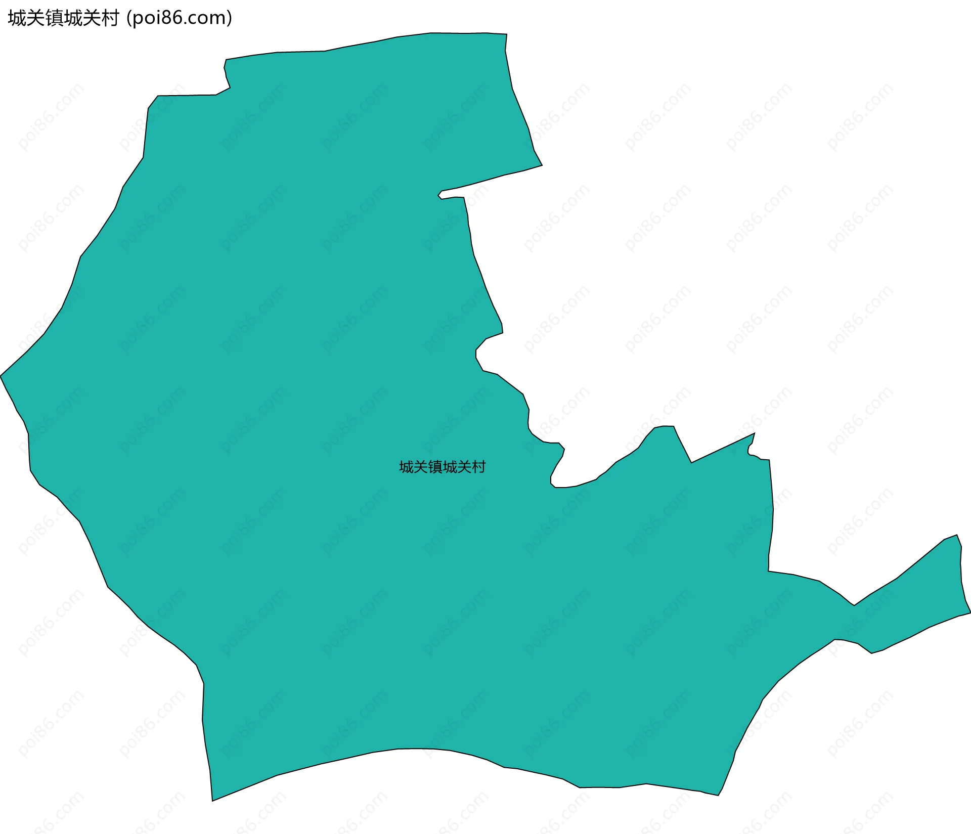 城关镇城关村边界地图