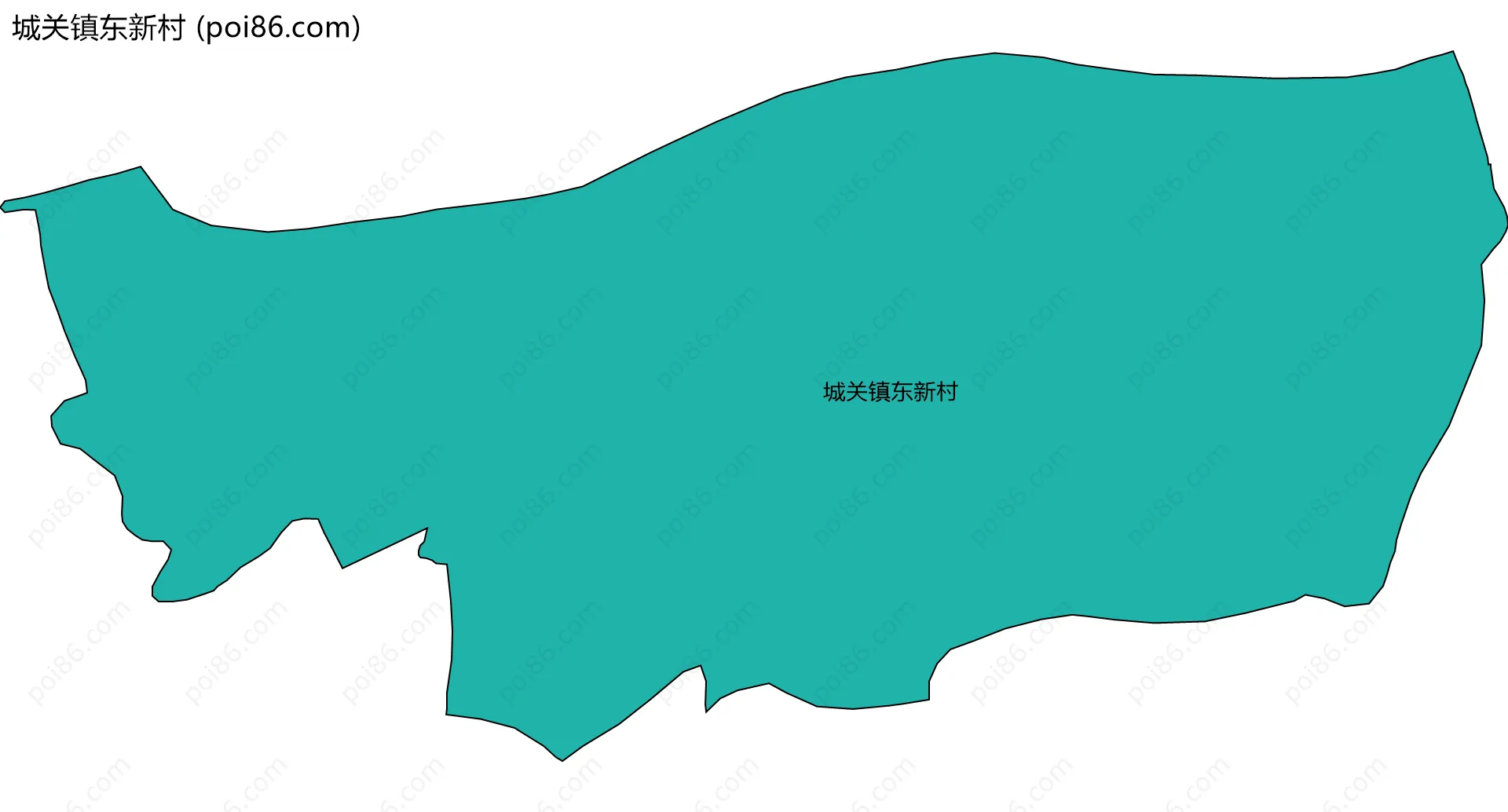 城关镇东新村边界地图